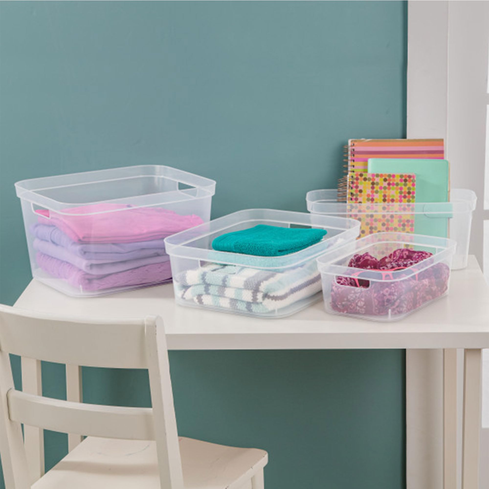 sterilite-6-25x6-25x15-inch-narrow-modern-storage-bin-with-carry-through-handles image 4