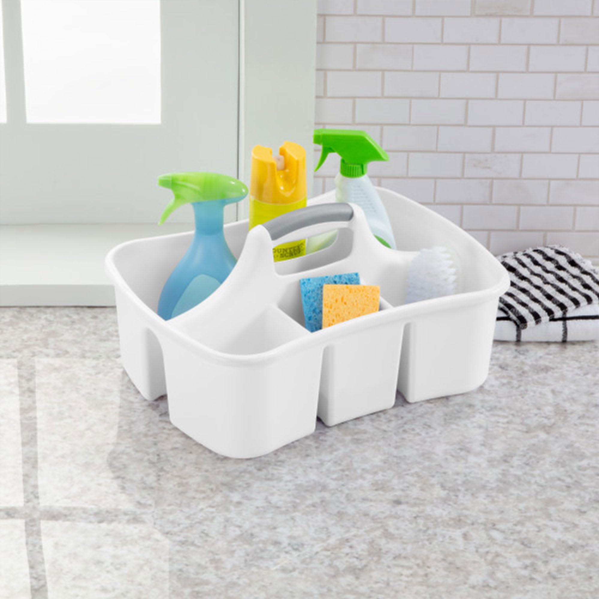 sterilite-6-pack-divided-ultra-caddy-portable-plastic-storage-organizer-with-4-c image 6
