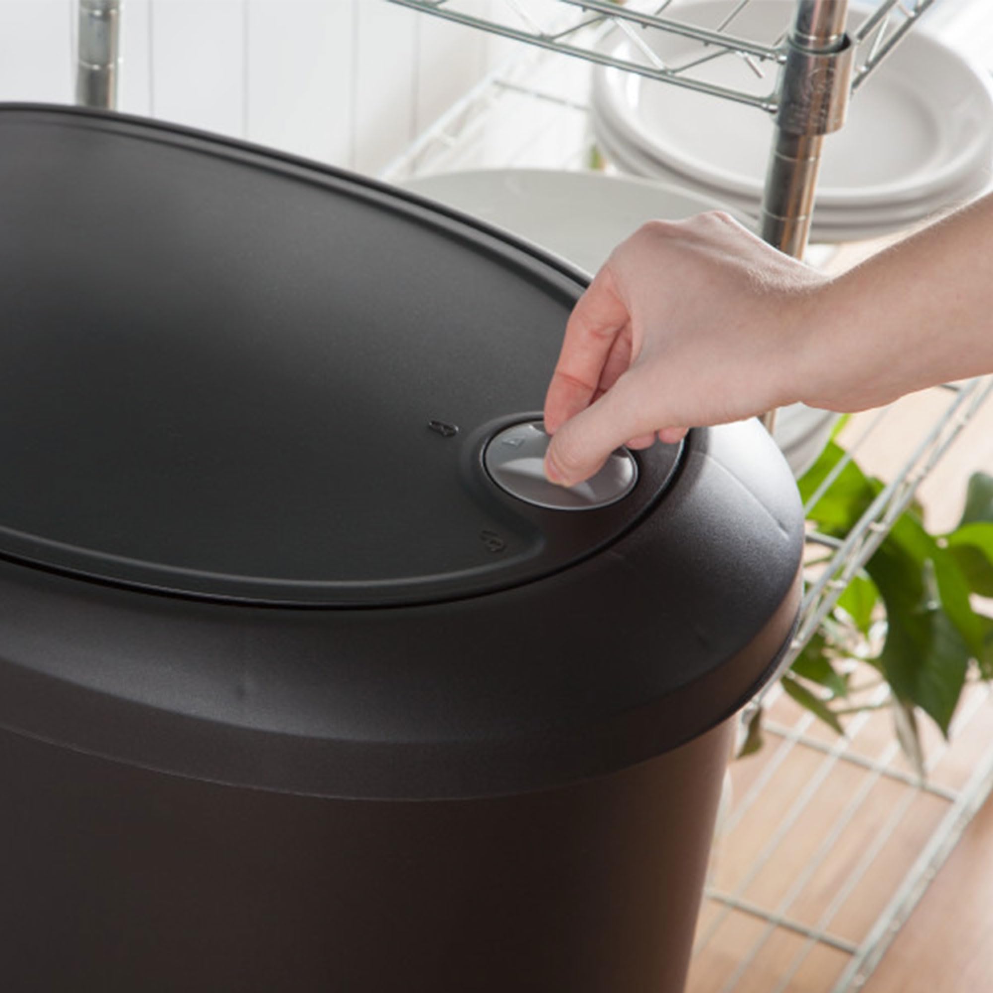 sterilite-12-6-gallon-locking-stepon-wastebasket-with-lid-black-6-pack image 5