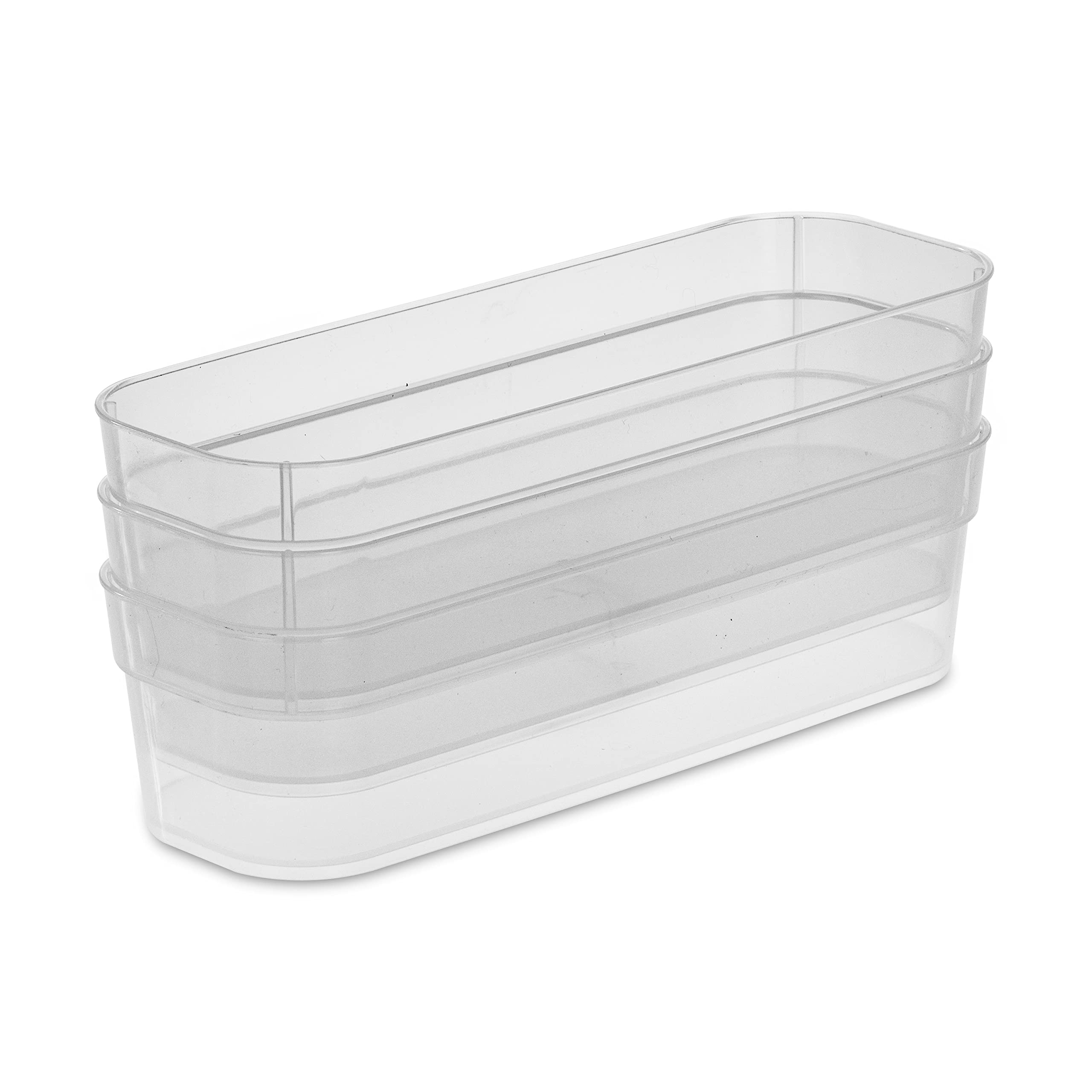 sterilite-set-of-3-narrow-storage-trays-modular-drawer-organizers-for-kitchen-ba image 3