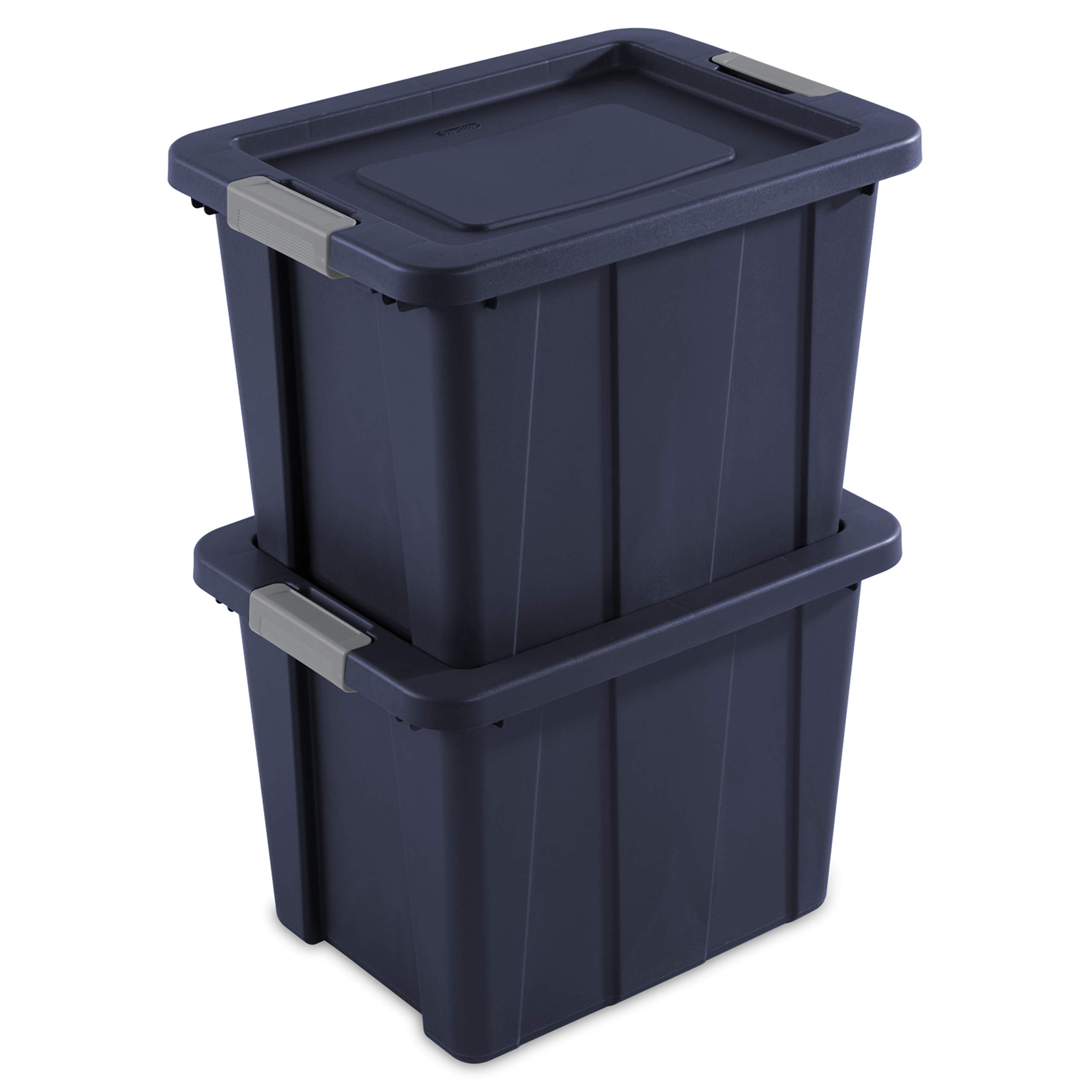 sterilite-18-gal-latching-tuff1-storage-tote-stackable-blue-6-pack image 5