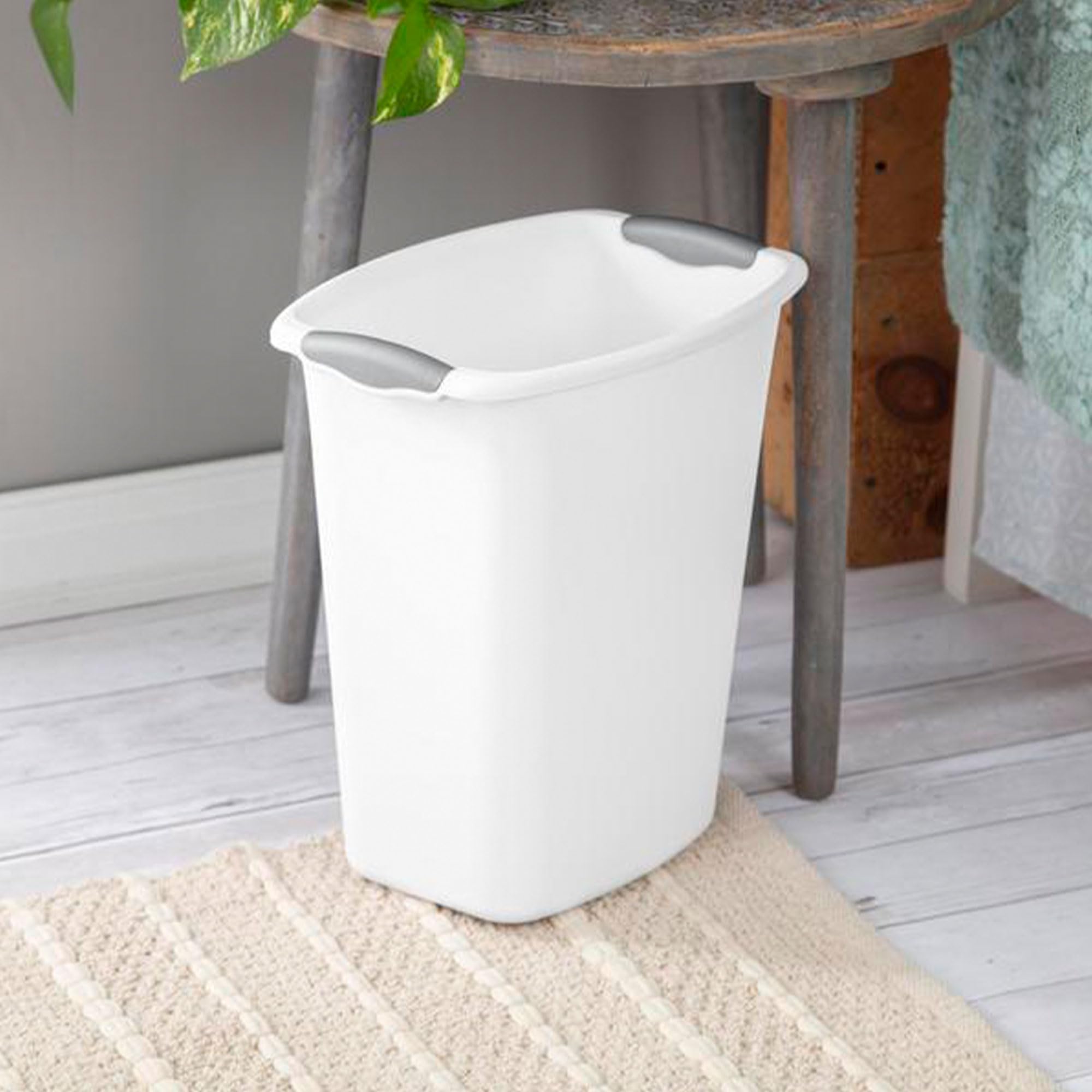 sterilite-3-gallon-wastebasket-with-titanium-inserts-6-pack-white image 3