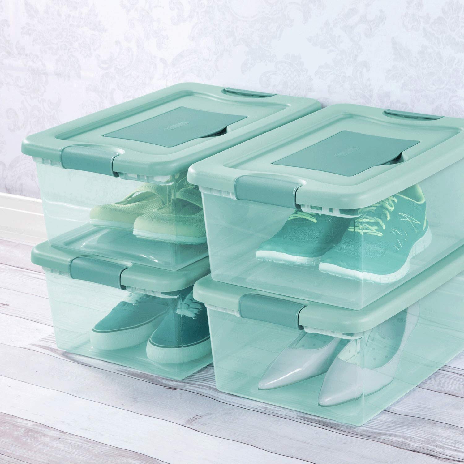 sterilite-15-quart-fresh-scent-stackable-shoe-storage-box-30-pack image 3