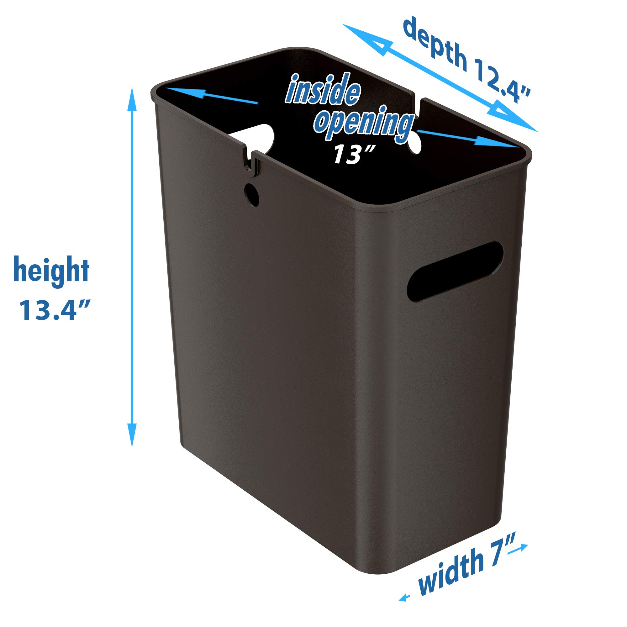 itouchless-slimgiant-4-2-gallon-slim-garbage-can-with-handles-16-liter-plastic-s image 8