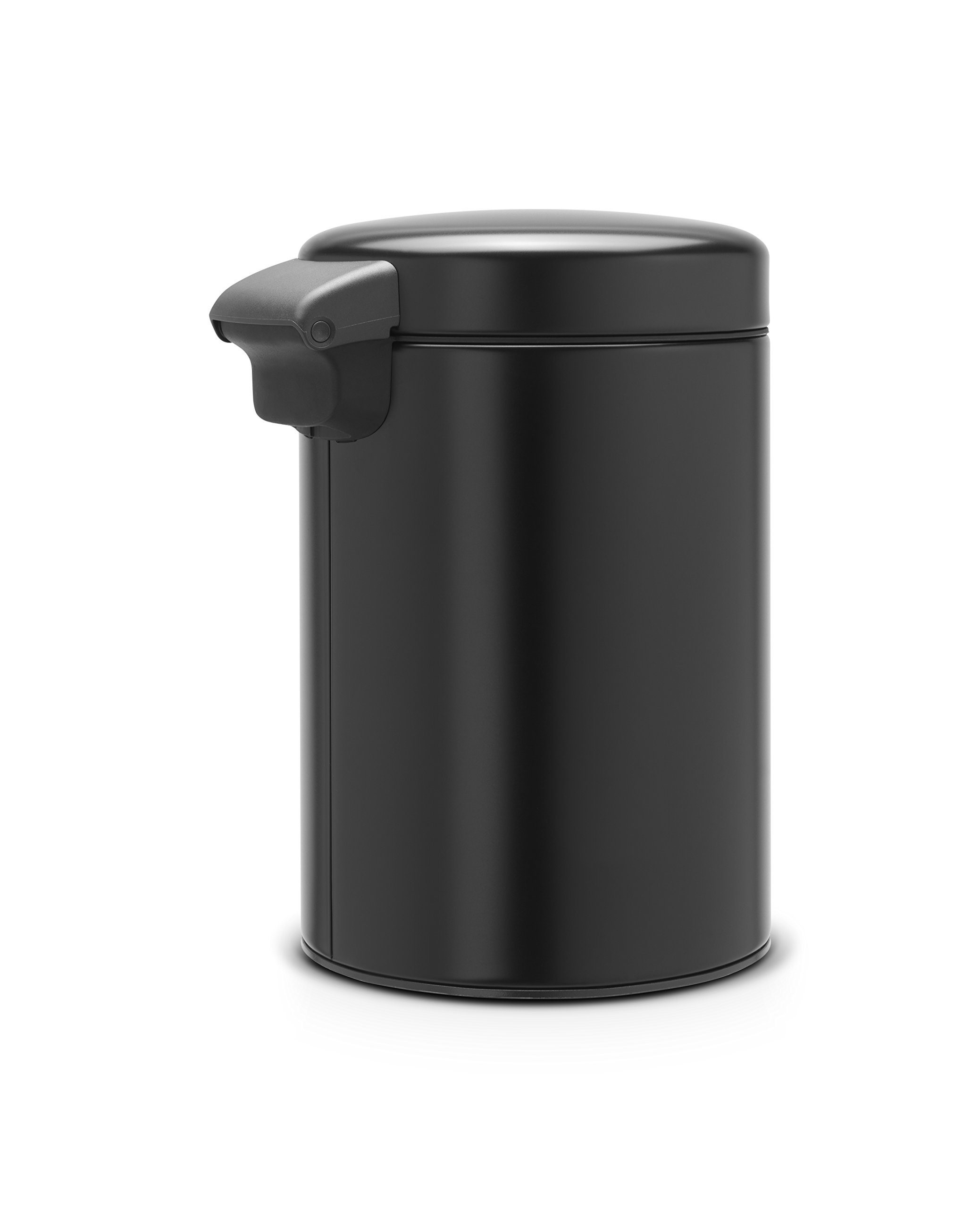 brabantia-newicon-wall-mounted-bin-3-litre-metal-matt-black image 2