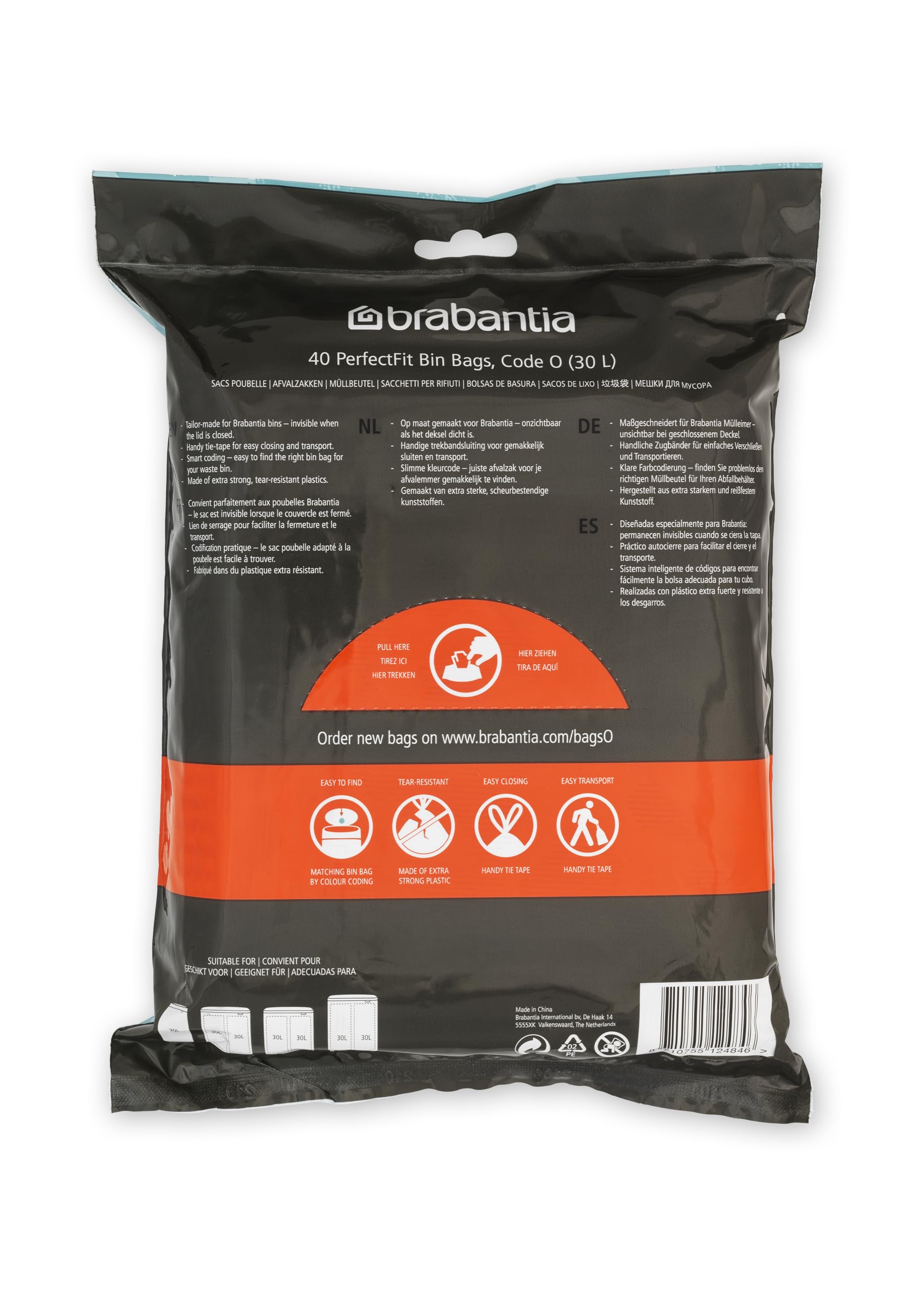 brabantia-perfectfit-trash-bags-size-o-8-gal-thick-drawstring-liners-40-count image 2