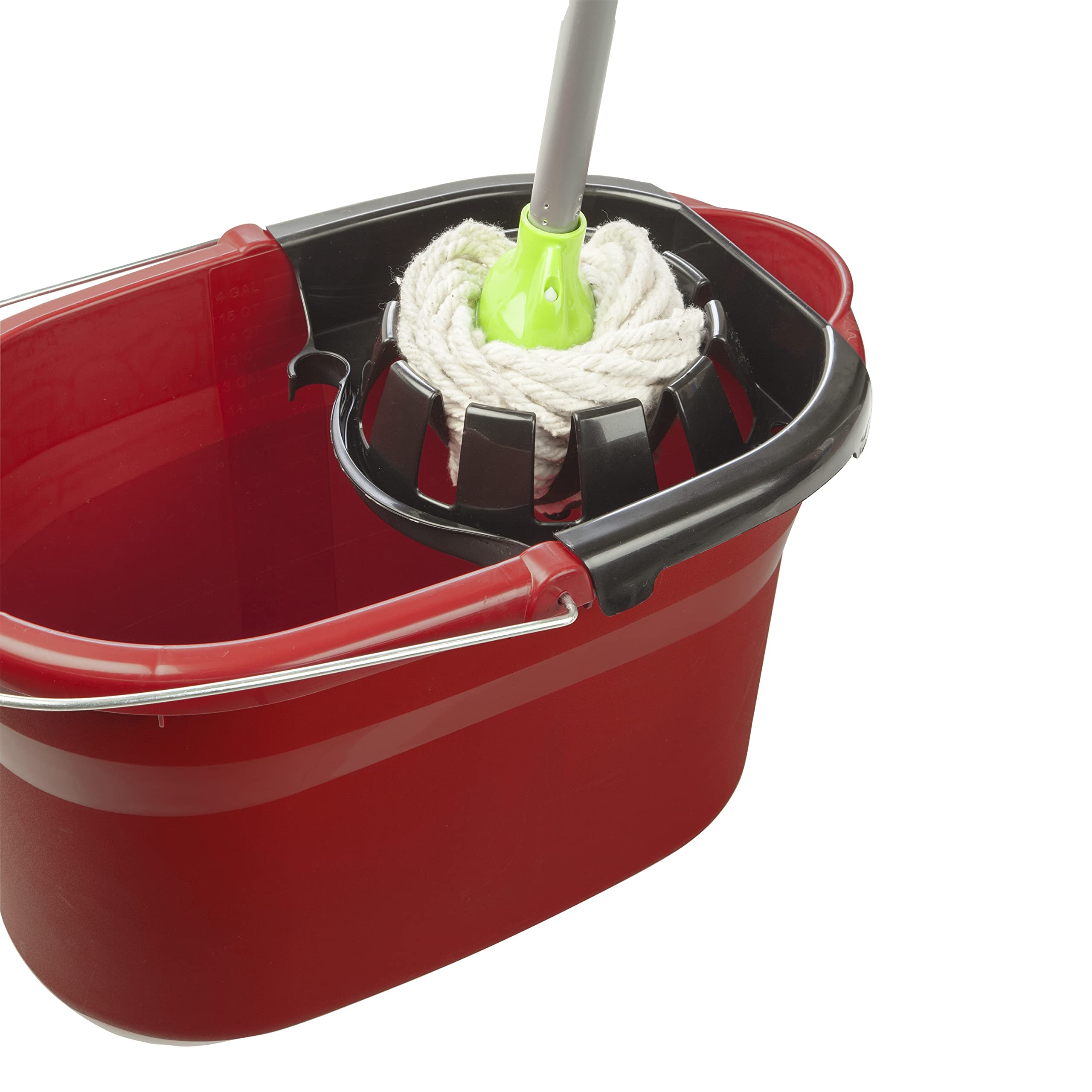 sterilite-17-5-qt-mop-bucket-with-handle-and-wringer-4-pack-red-household-cleani image 6