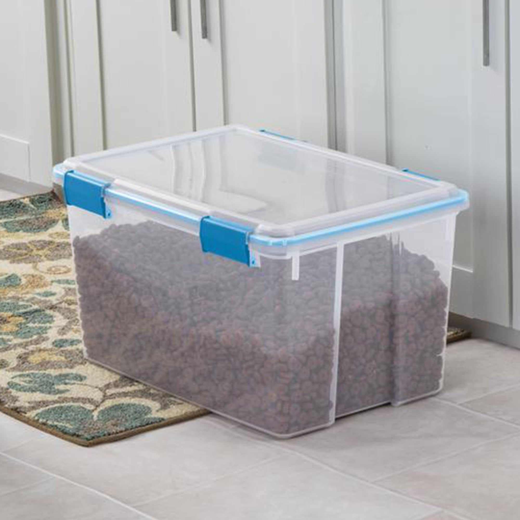 sterilite-54-quart-clear-plastic-stackable-storage-container-box-with-air-tight- image 7