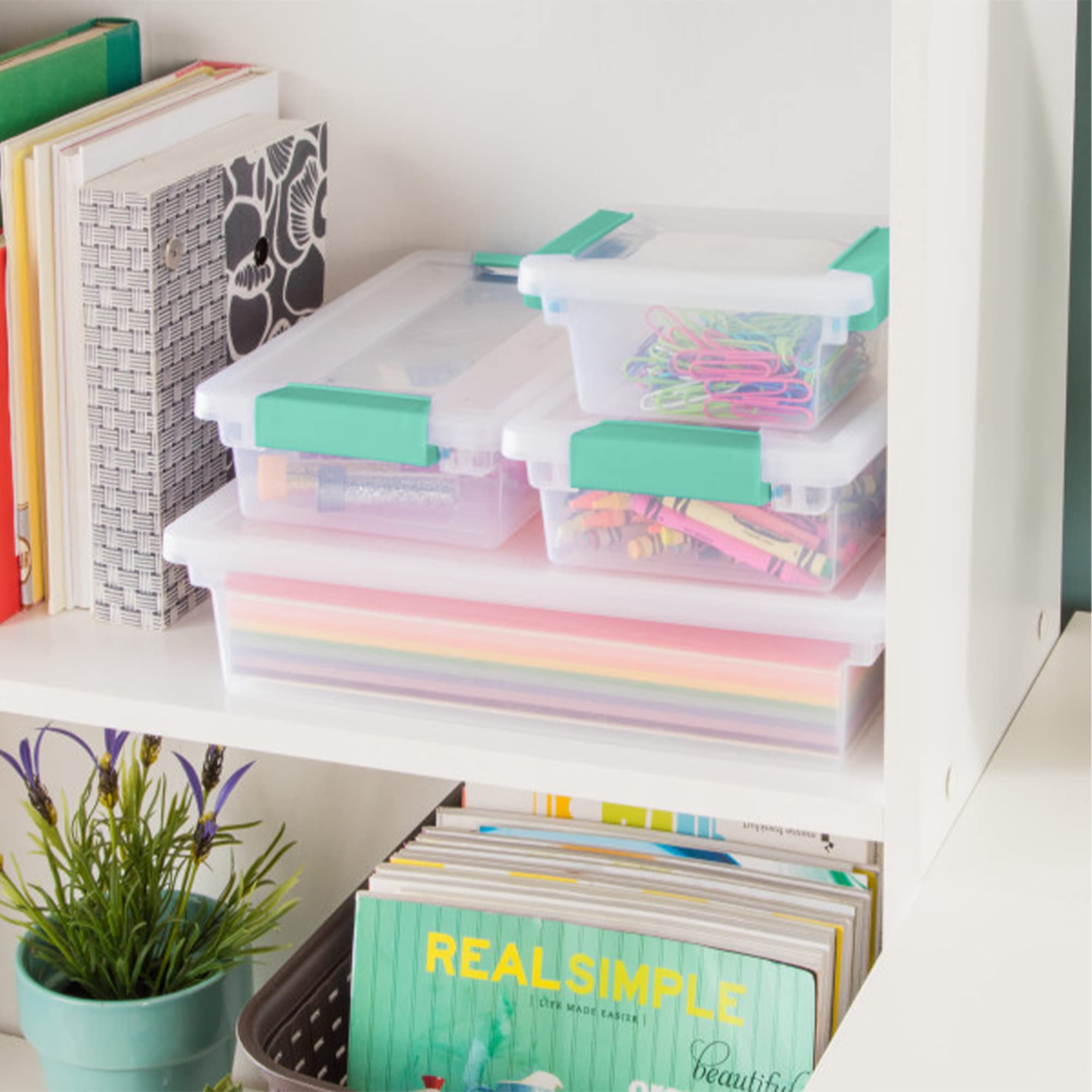 sterilite-large-clear-plastic-stackable-storage-container-bin-box-tote-with-clea image 7
