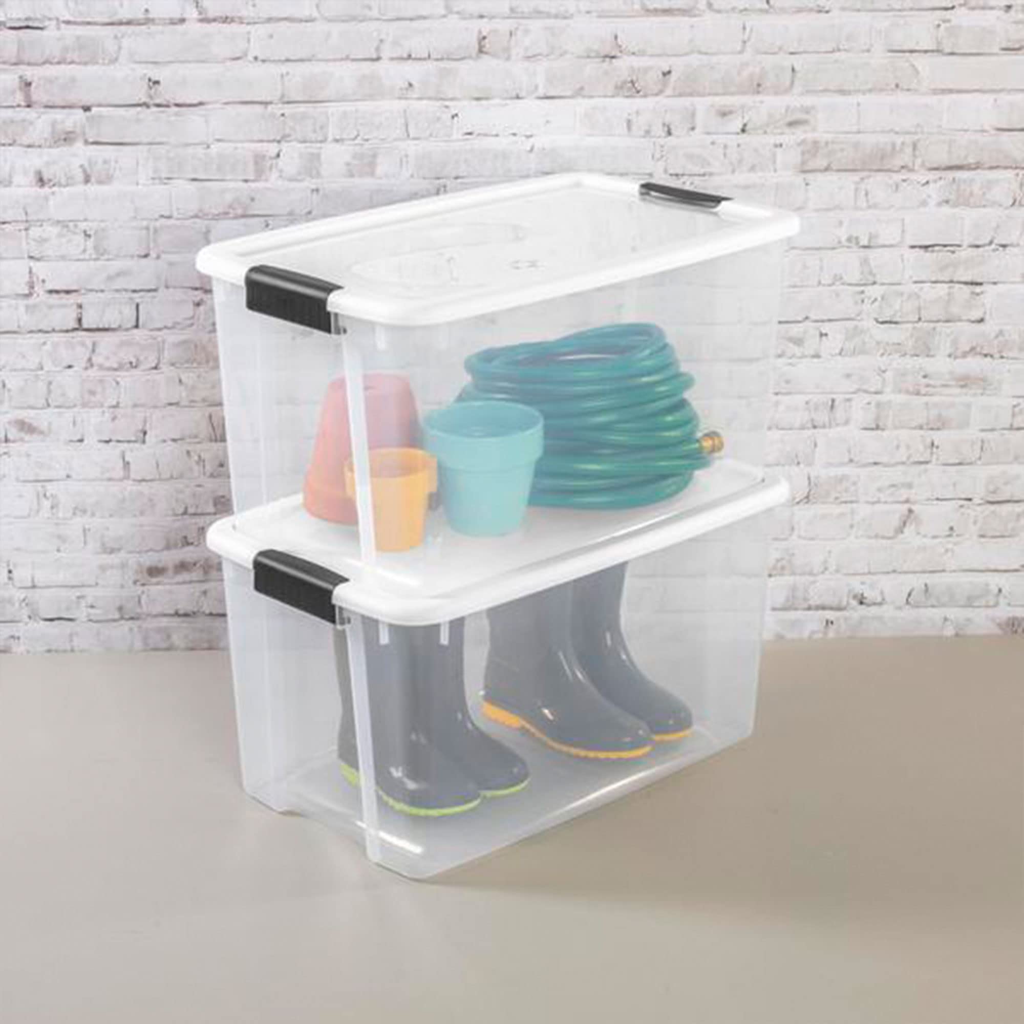 sterilite-storage-solution-with-106-quart-clear-latching-tote-4-pack-66-quart-st image 5