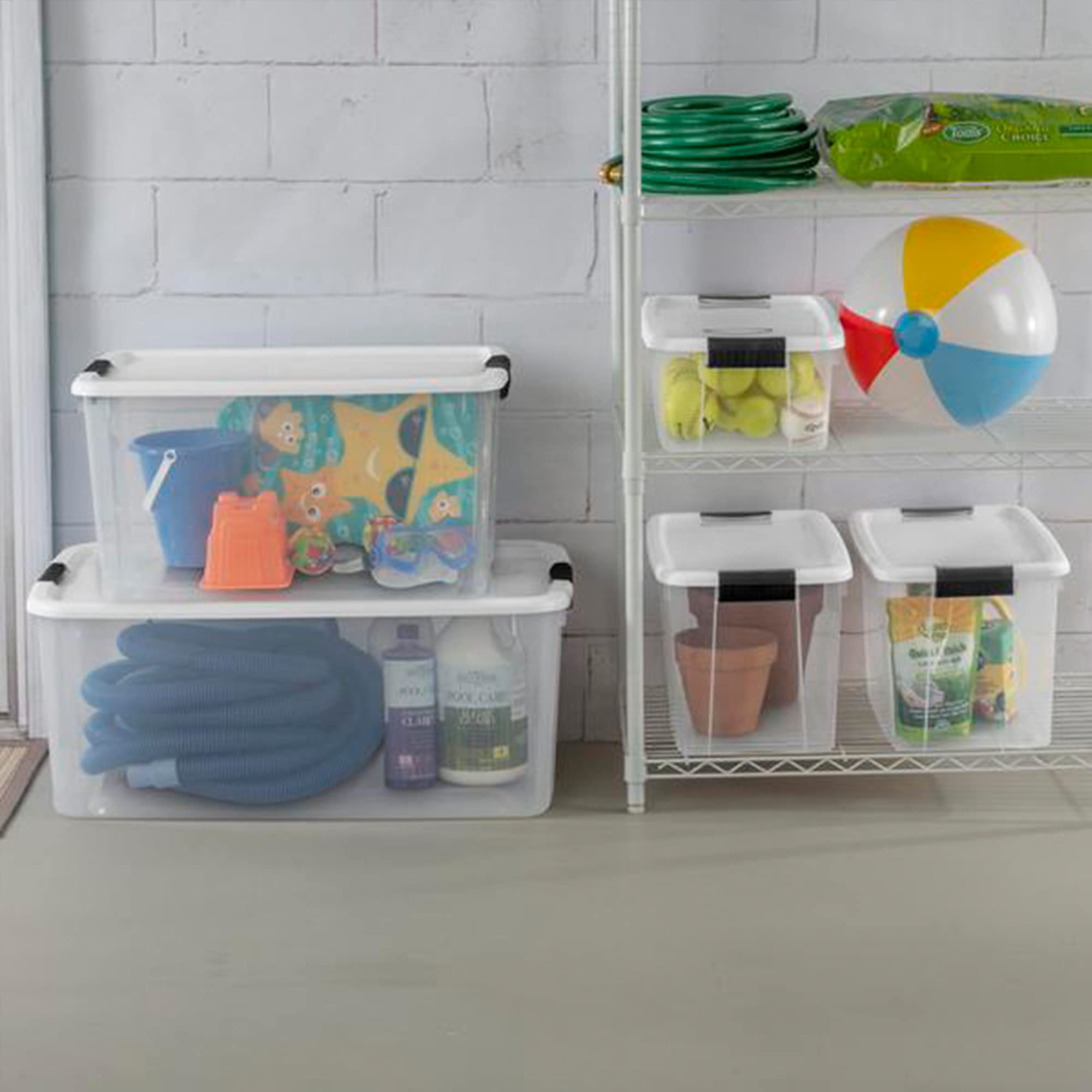 sterilite-116-quart-ultra-latching-storage-tote-box-container-clear-24-pack image 8