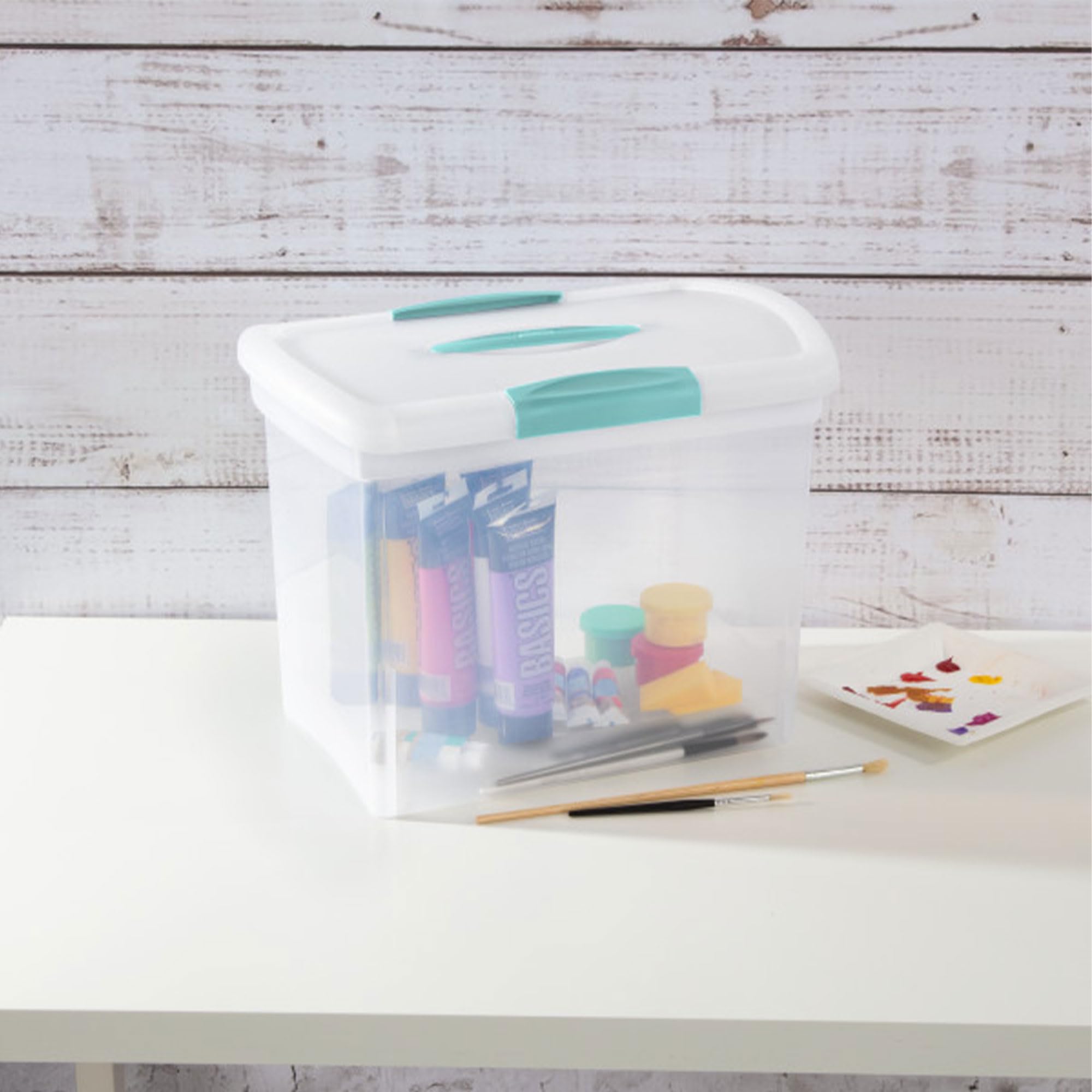 sterilite-large-nesting-showoffs-stackable-storage-bin-with-latching-lid-clear-1 image 7