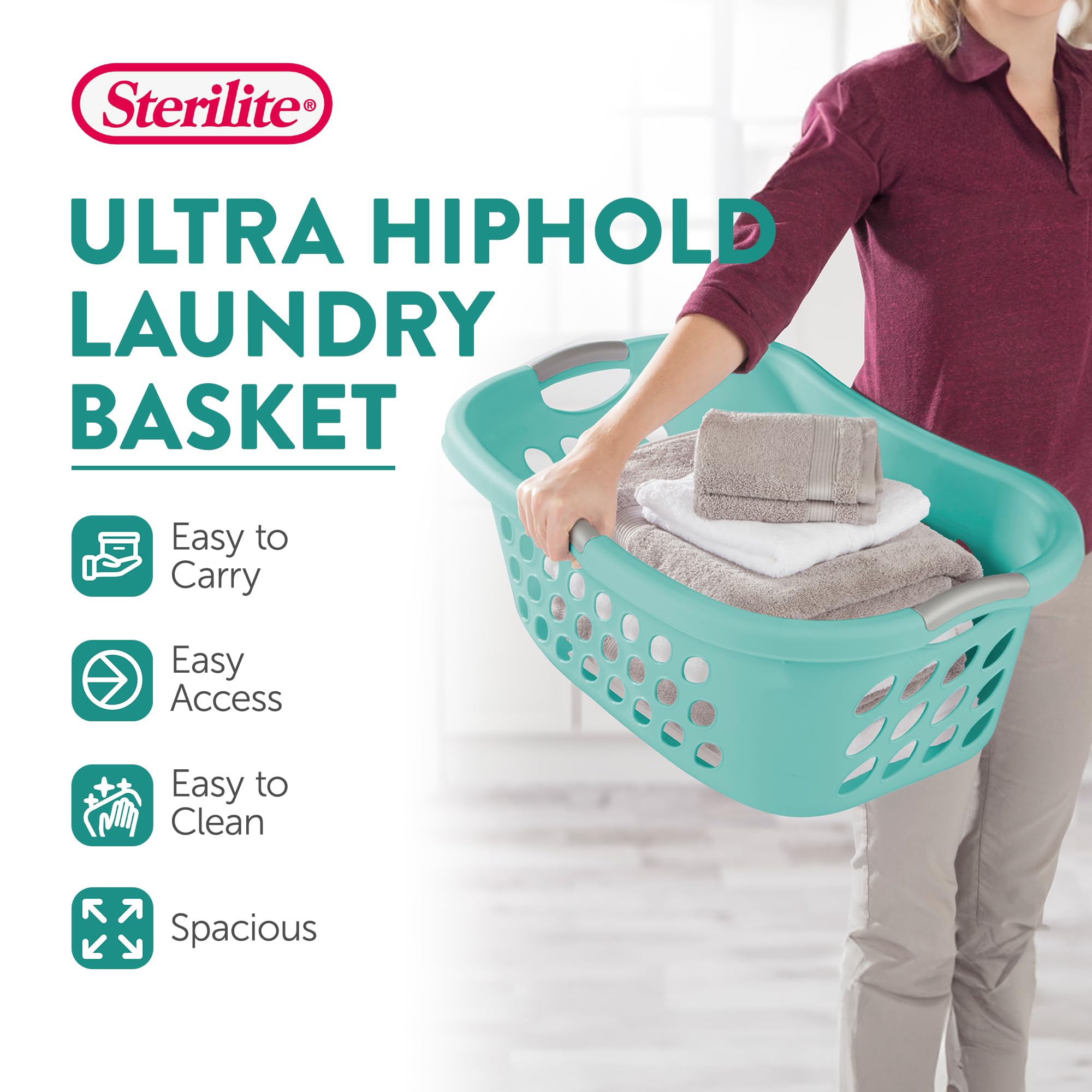 sterilite-ultra-hiphold-laundry-basket-6-pack-1-25-bushel-portable-plastic-hampe image 3