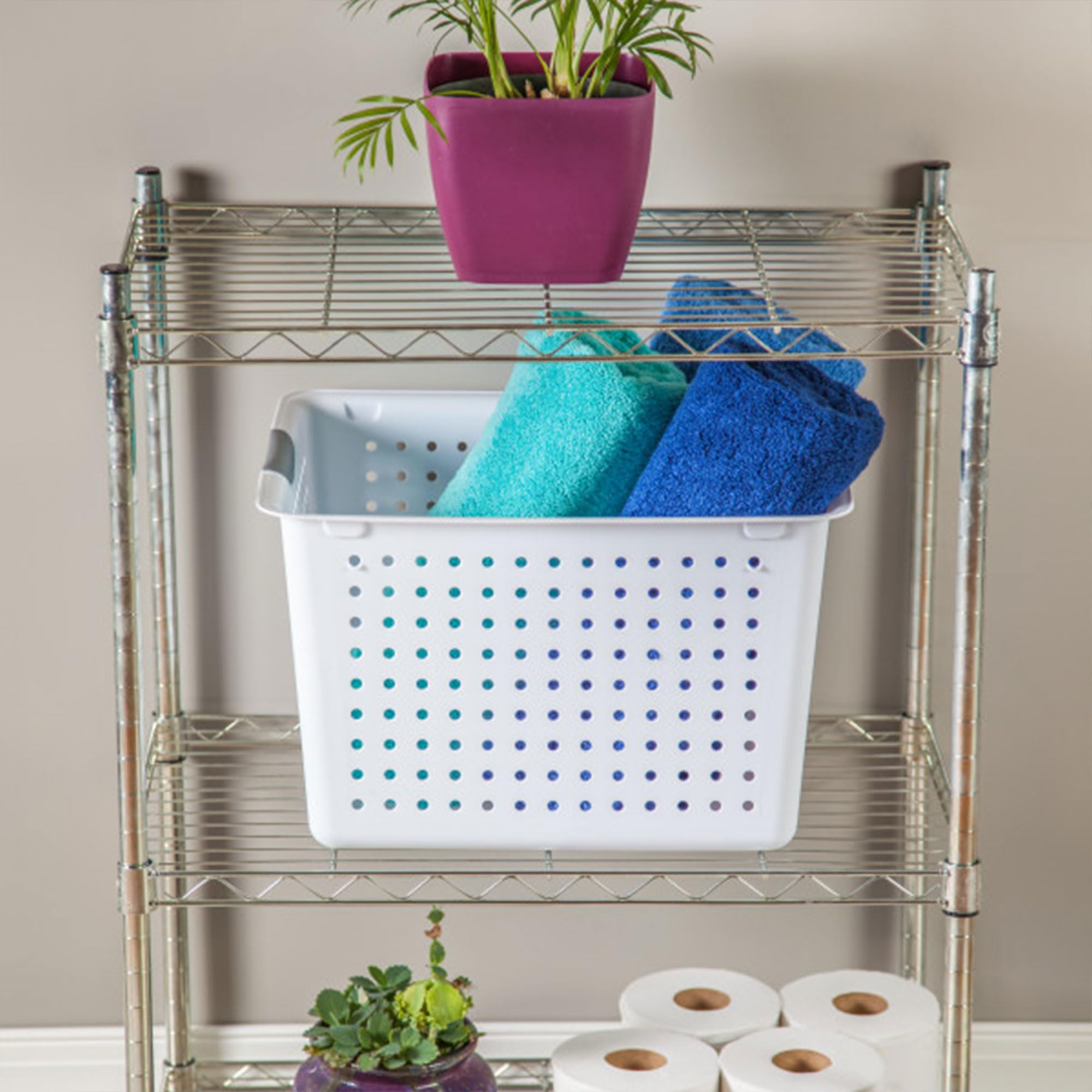 sterilite-6-pack-deep-ultra-basket-large-open-top-plastic-storage-bin-white-16x1 image 7