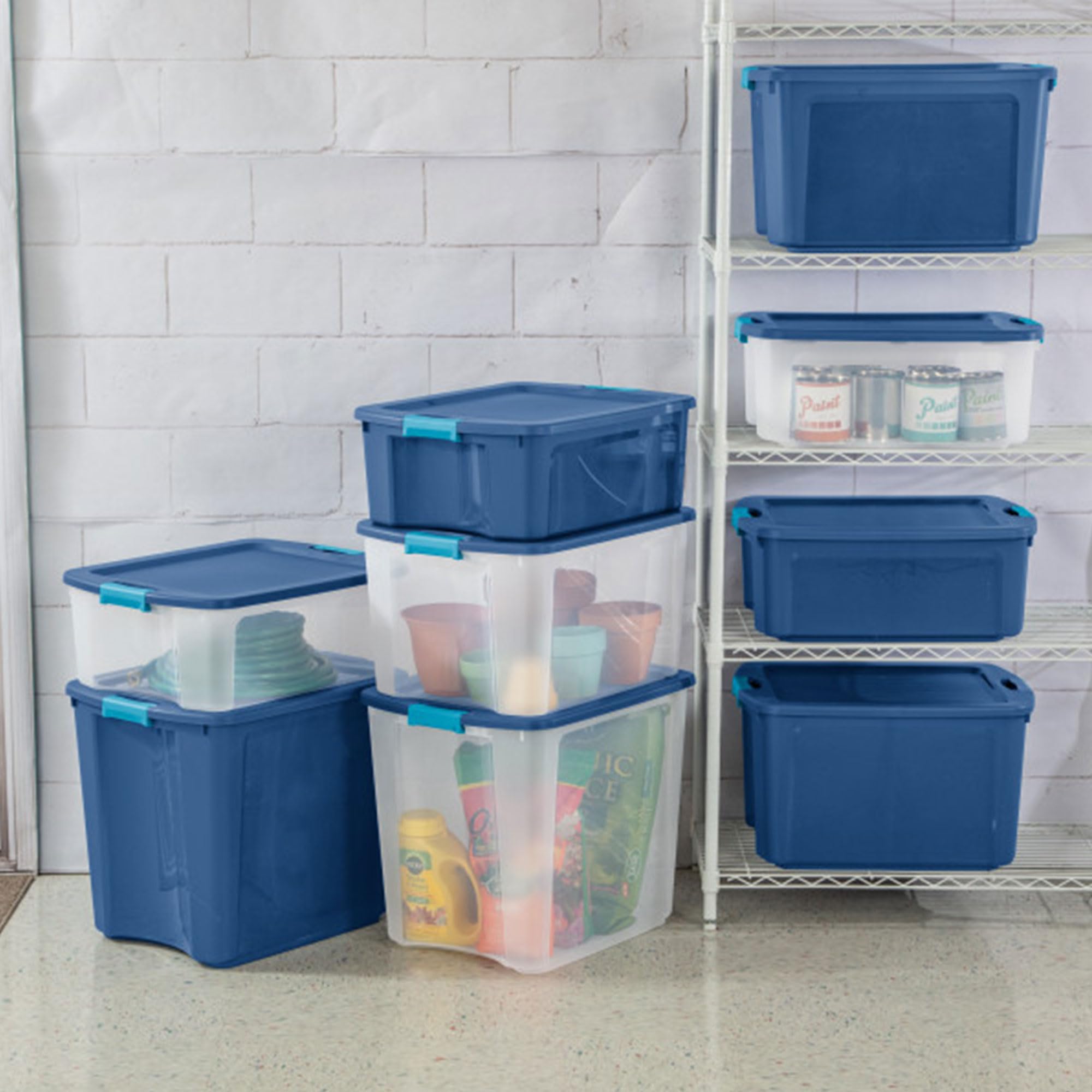 sterilite-18-pack-latch-carry-clear-plastic-storage-totes-with-latching-lids-12- image 5