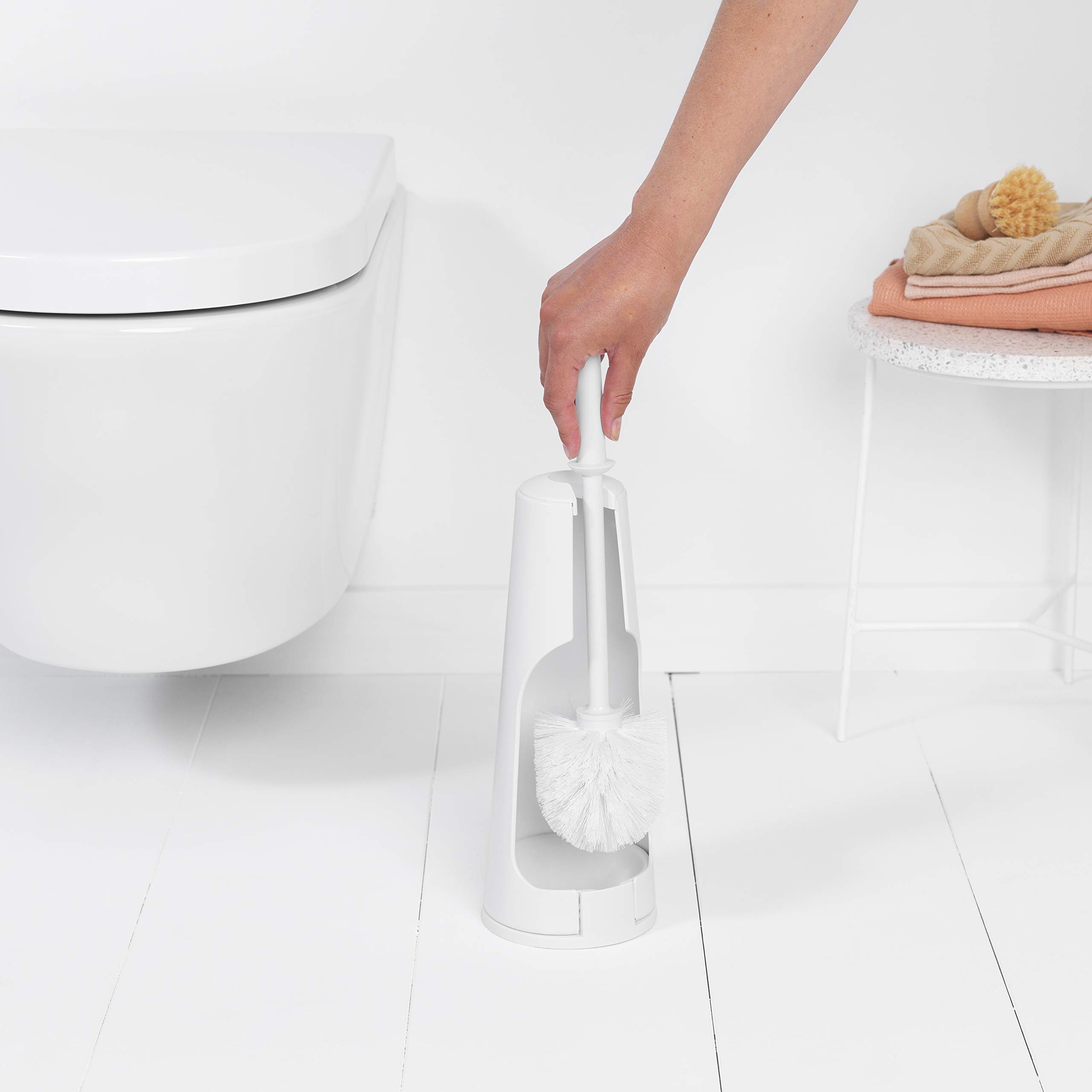 brabantia-toilet-brush-and-holder-white-414664-discreet-durable image 4