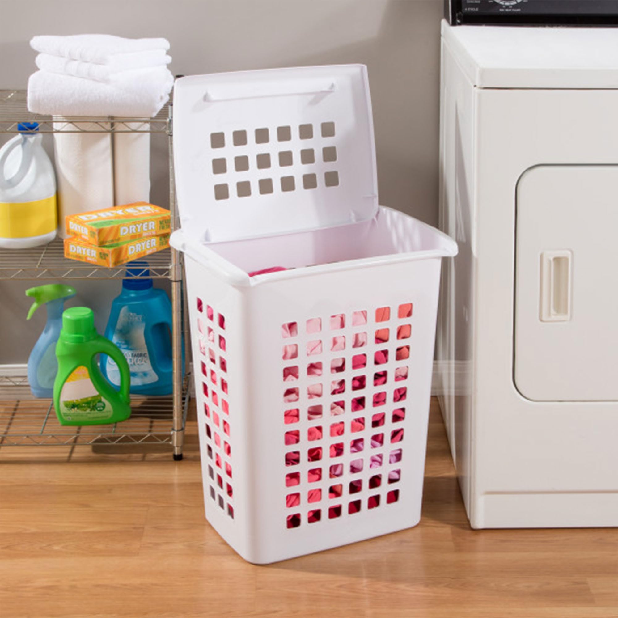 sterilite-4-pack-lifttop-laundry-hamper-tall-rectangular-plastic-basket-with-lid image 6