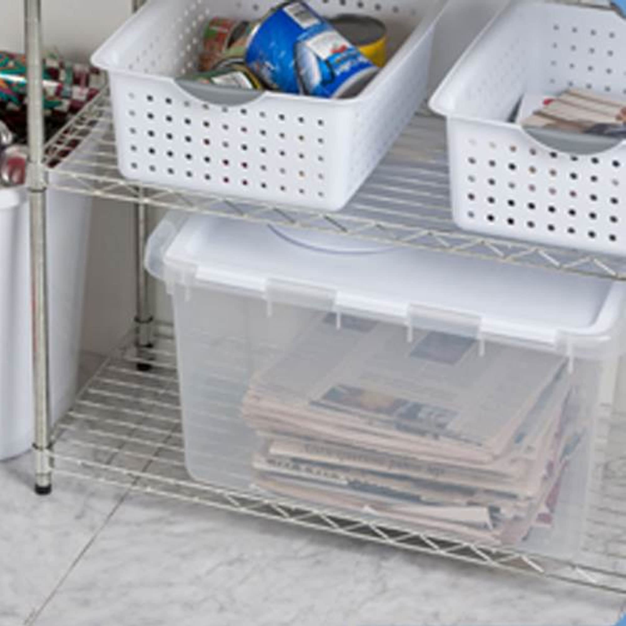 sterilite-48-quart-multipurpose-clear-storage-box-tote-with-secure-hinged-lid-30 image 7