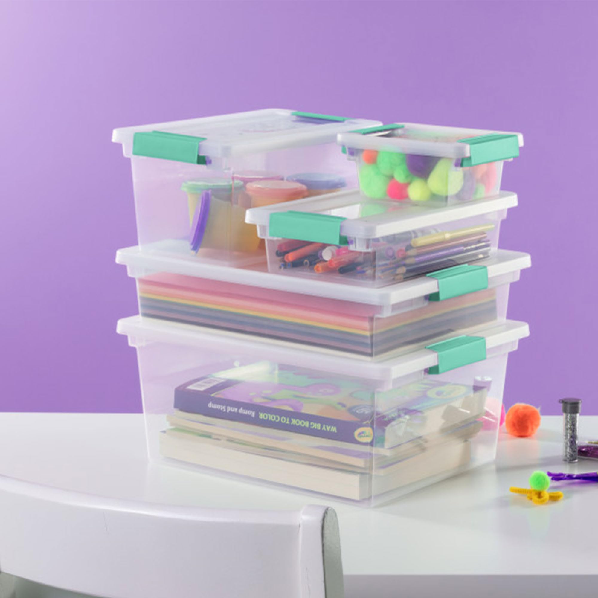 sterilite-12-pack-64-qt-latching-box-4-pack-deep-clip-box-16-clear-plastic-stora image 7