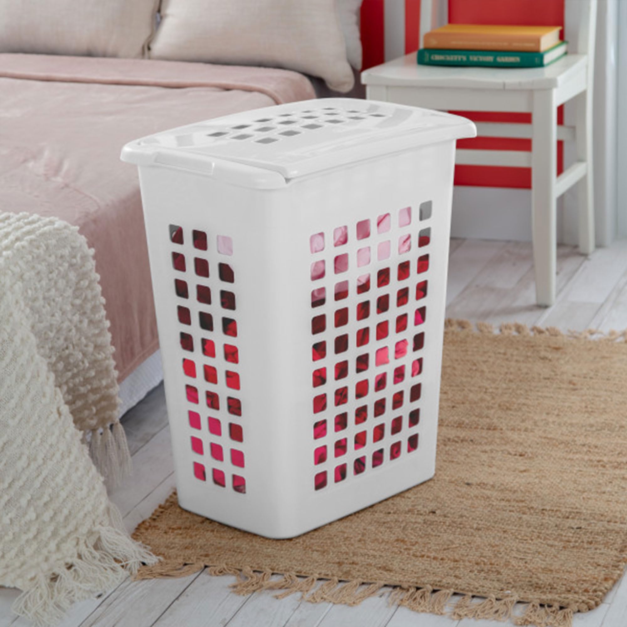 sterilite-4-pack-lifttop-laundry-hamper-tall-rectangular-plastic-basket-with-lid image 5