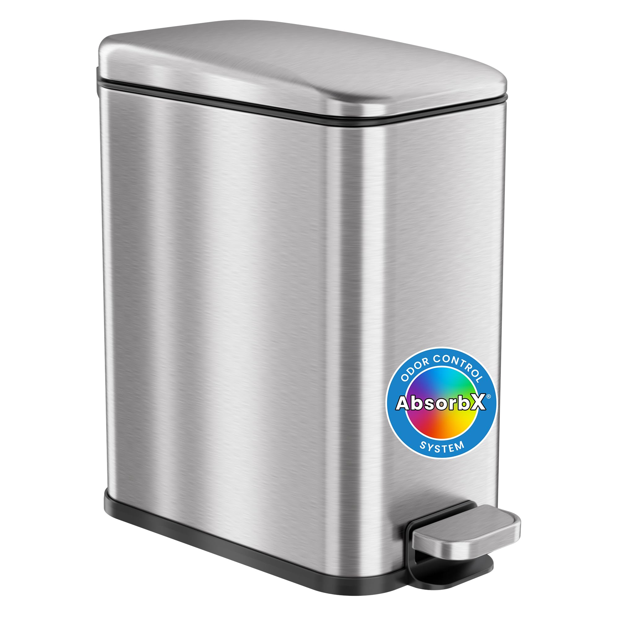 itouchless-autostep-13-gallon-step-sensor-trash-can-with-odor-filter-stainless-s image 5