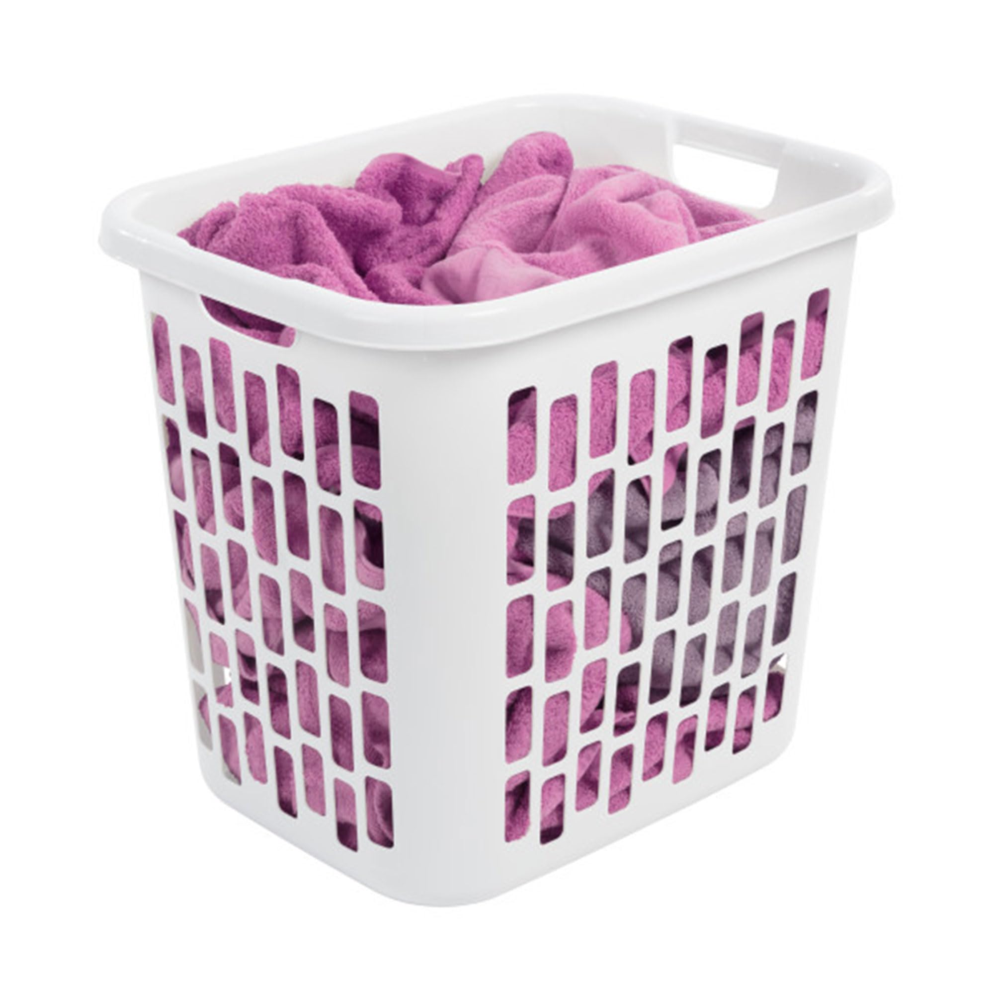 sterilite-ultra-easy-carry-laundry-basket-large-plastic-hamper-with-integrated-h image 4