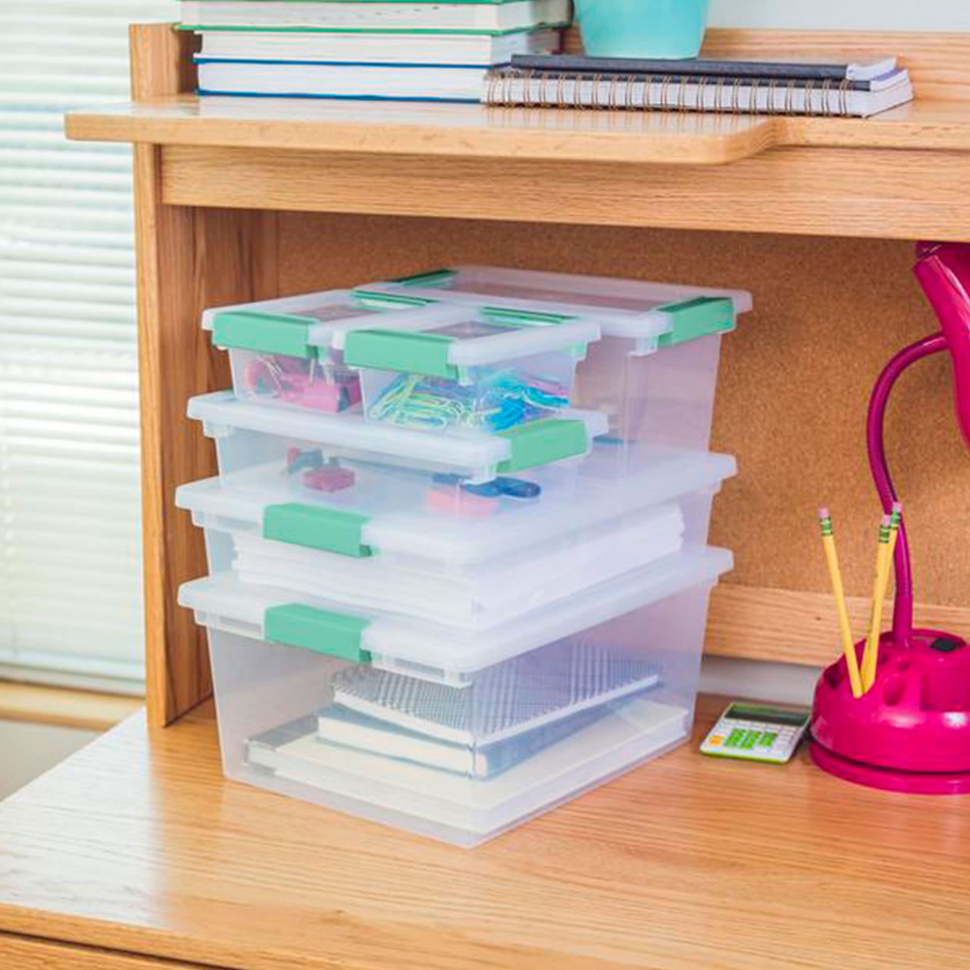 sterilite-small-clear-plastic-storage-file-clip-organizer-tote-with-latching-lid image 5
