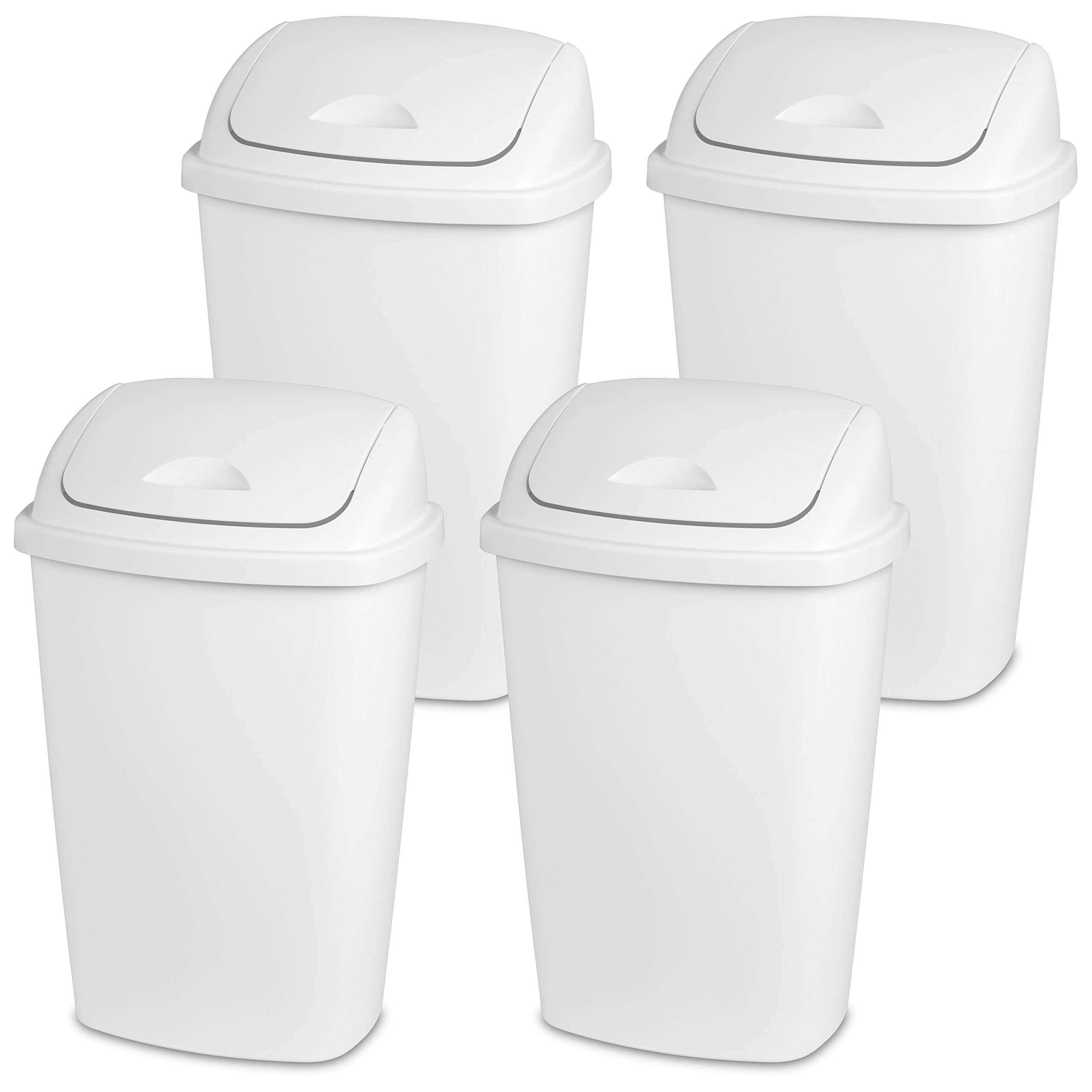 sterilite-13-gallon-touchtop-wastebasket-with-lid-4-pack-easy-touch-open-trash-c image 7