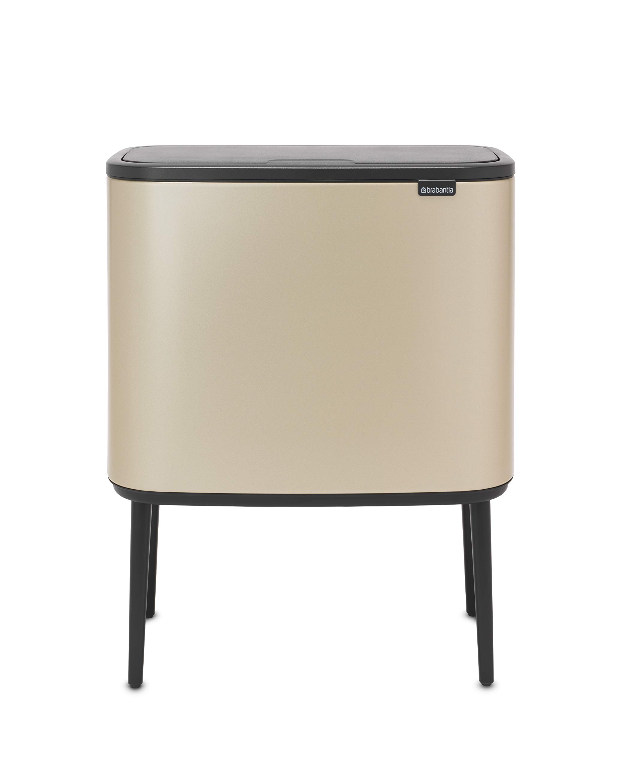 brabantia-bo-touch-top-kitchen-trash-can-with-dual-compartments-raised-legs-conf image 8