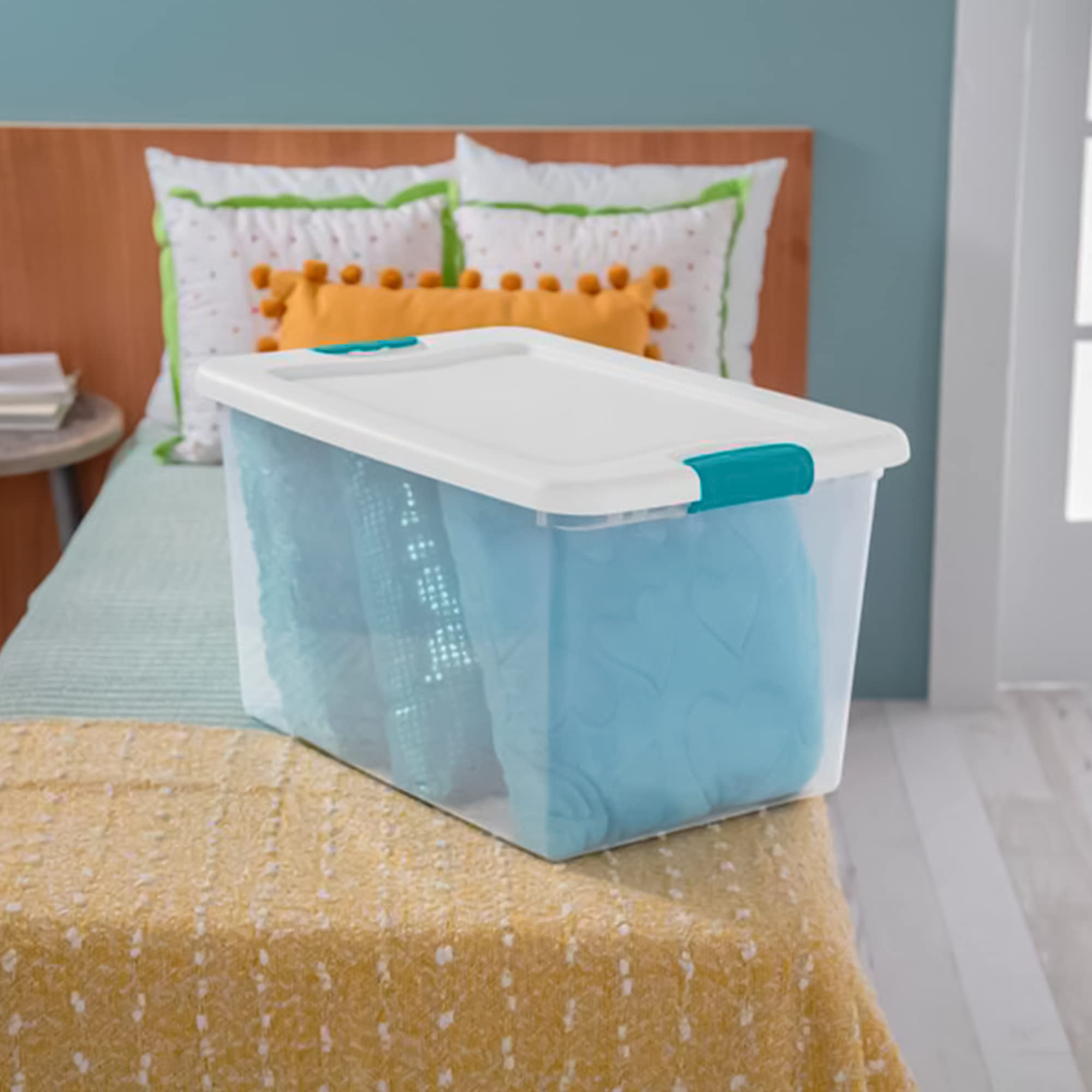 sterilite-64-quart-latching-clear-plastic-storage-tote-organizer-container-bin-b image 8
