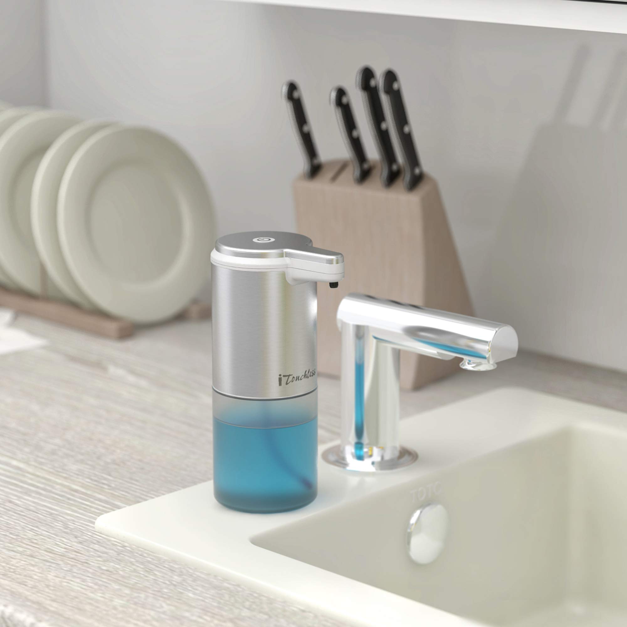 itouchless-ultraclean-sensor-foam-soap-dispenser-brushed-stainless-steel image 3