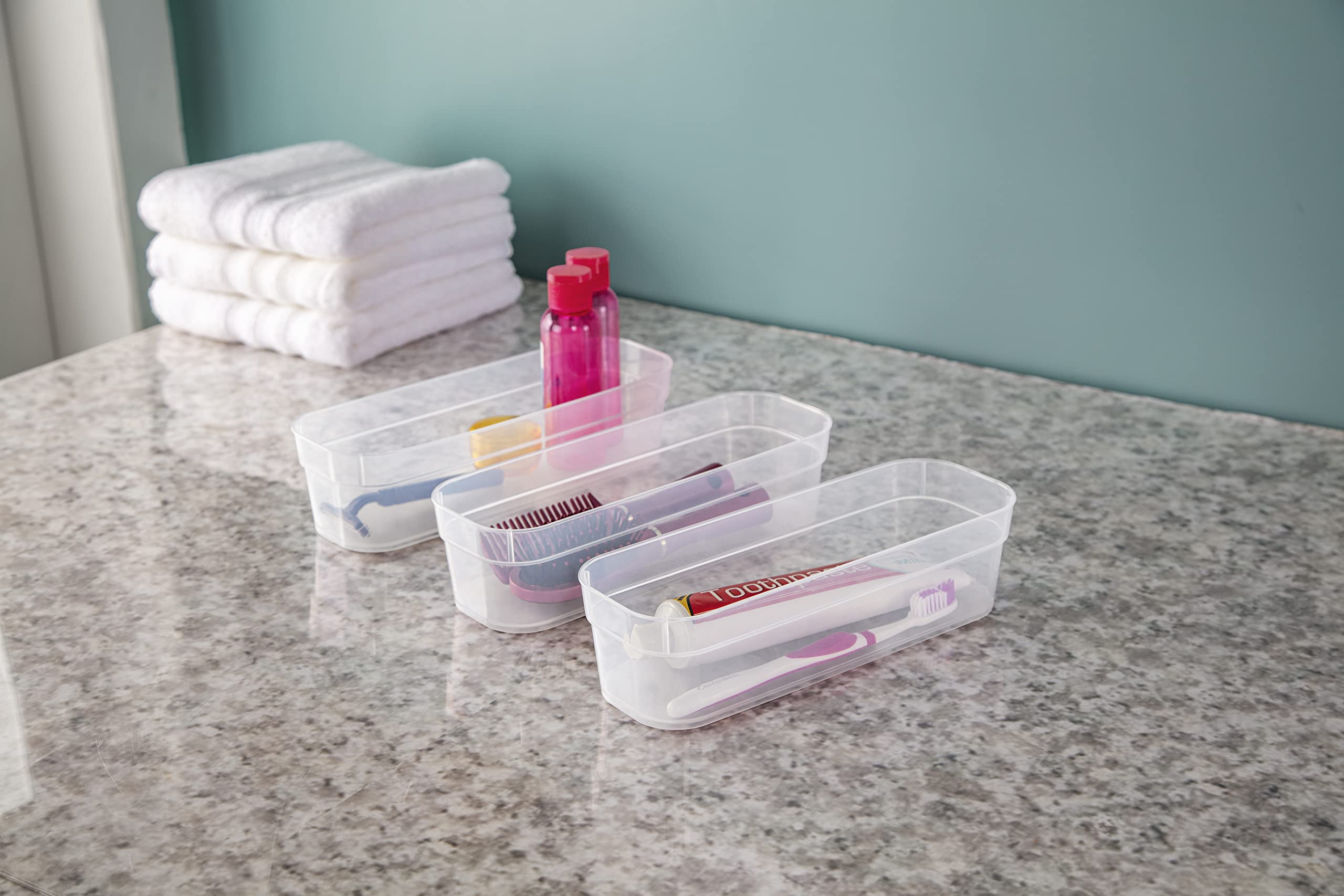 sterilite-set-of-3-narrow-storage-trays-modular-drawer-organizers-for-kitchen-ba image 5