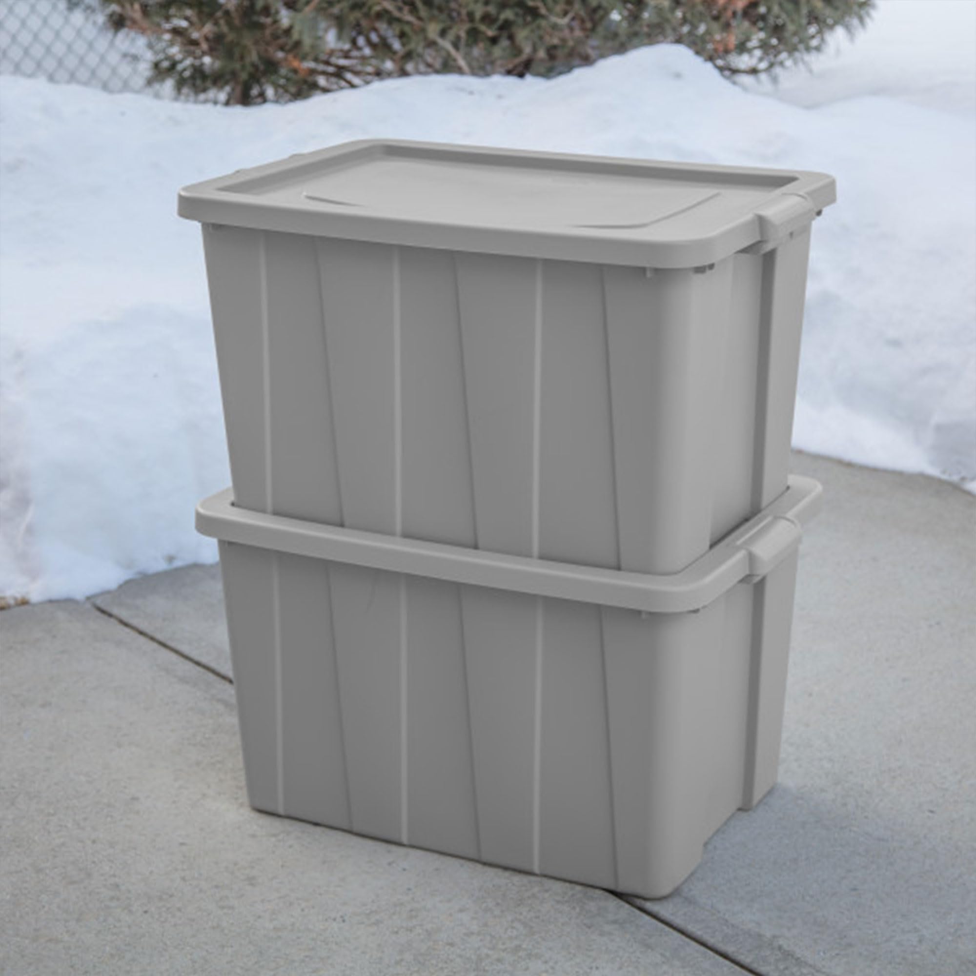 sterilite-tuff1-30-gallon-stackable-storage-tote-with-lid-4-pack image 4
