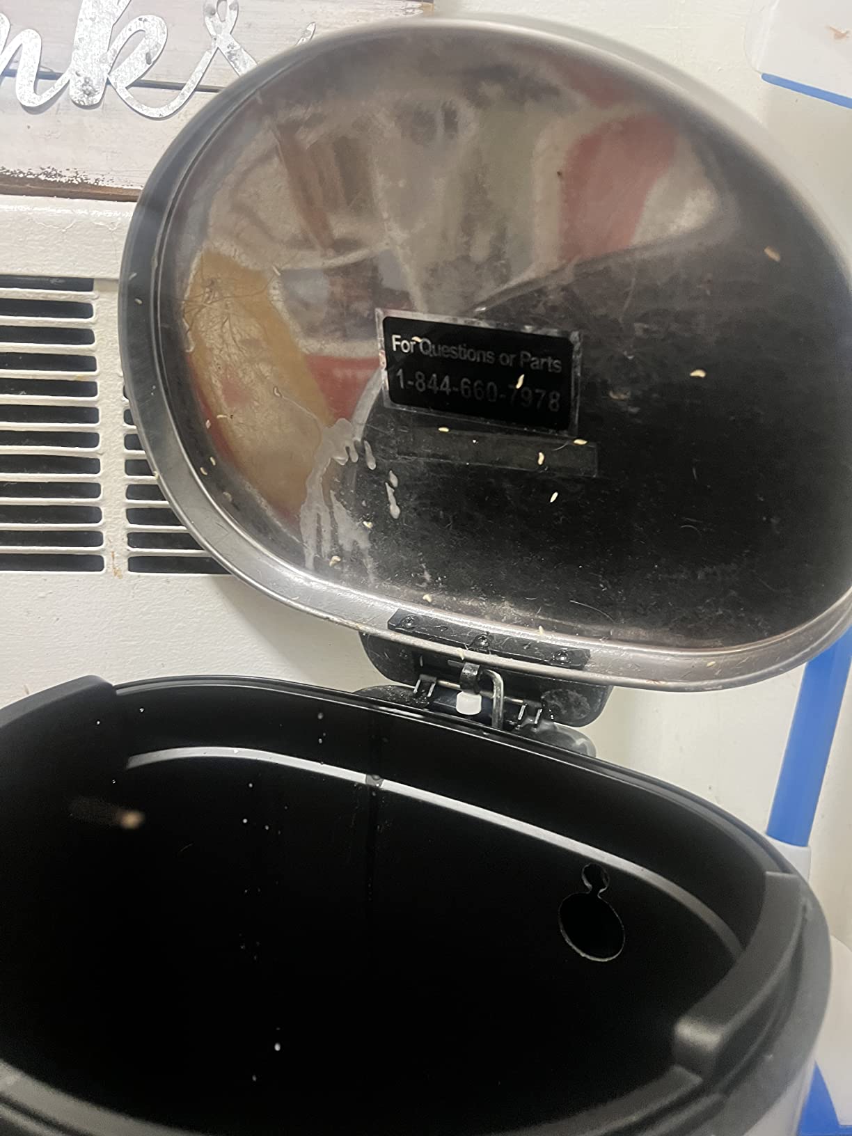 Solid little trash can