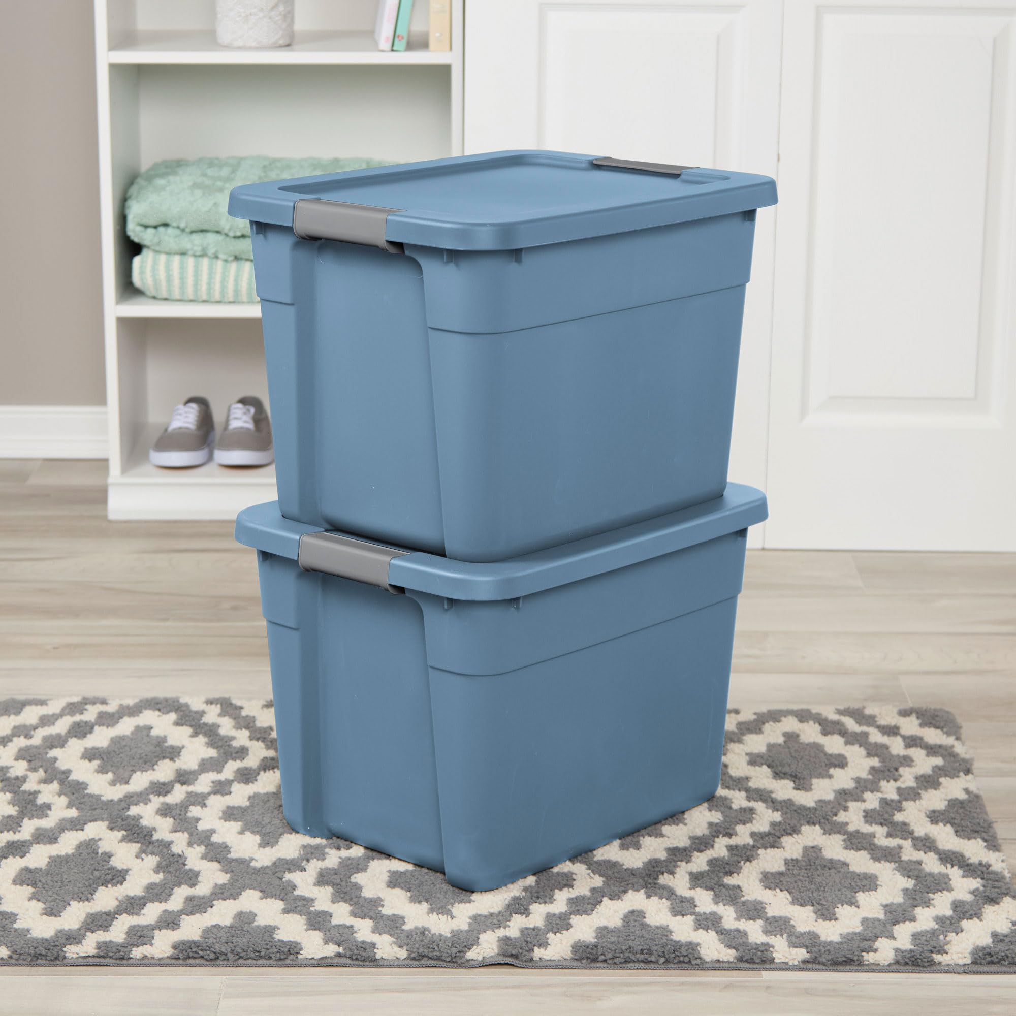 sterilite-12-gallon-latching-tote-stackable-storage-bin-container-with-secure-li image 4