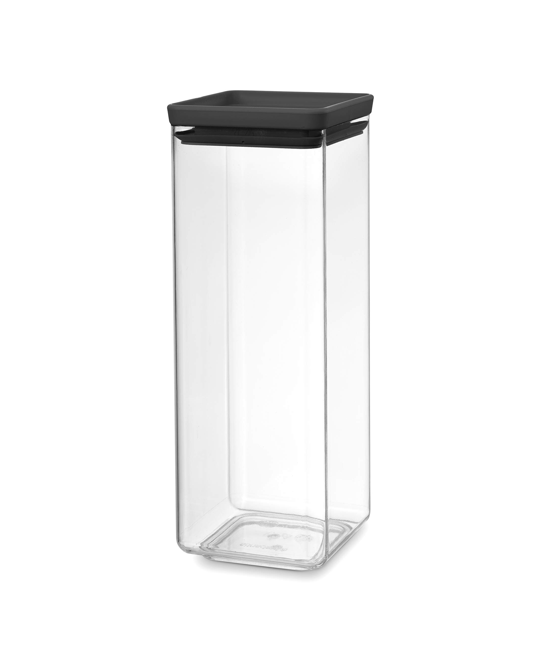 brabantia-tasty-4pc-stackable-food-canisters-set-dark-gray-2x-0-7qt-2x-1-7qt-bpa image 8