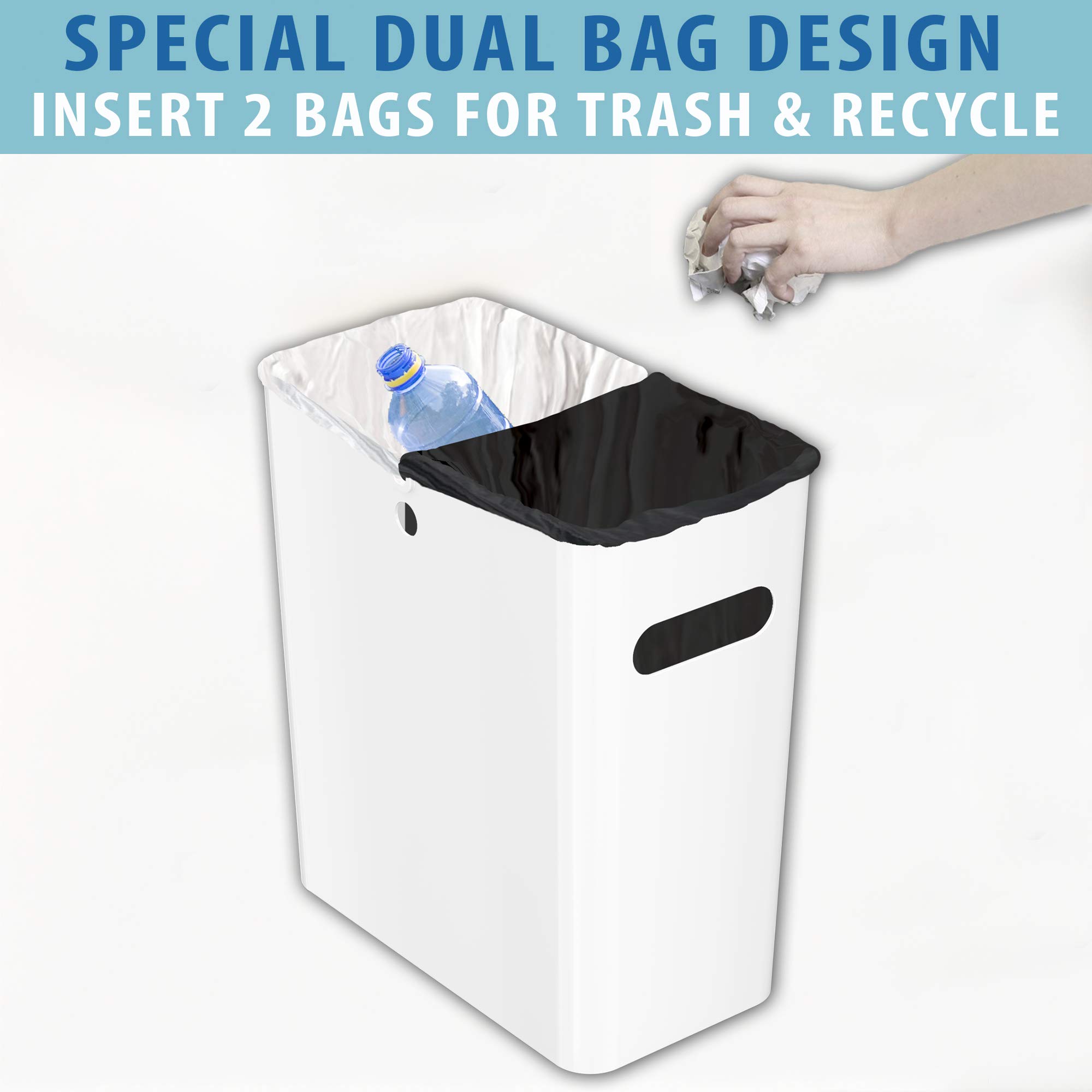 itouchless-slimgiant-4-2-gallon-slim-garbage-bin-with-handles-white image 4