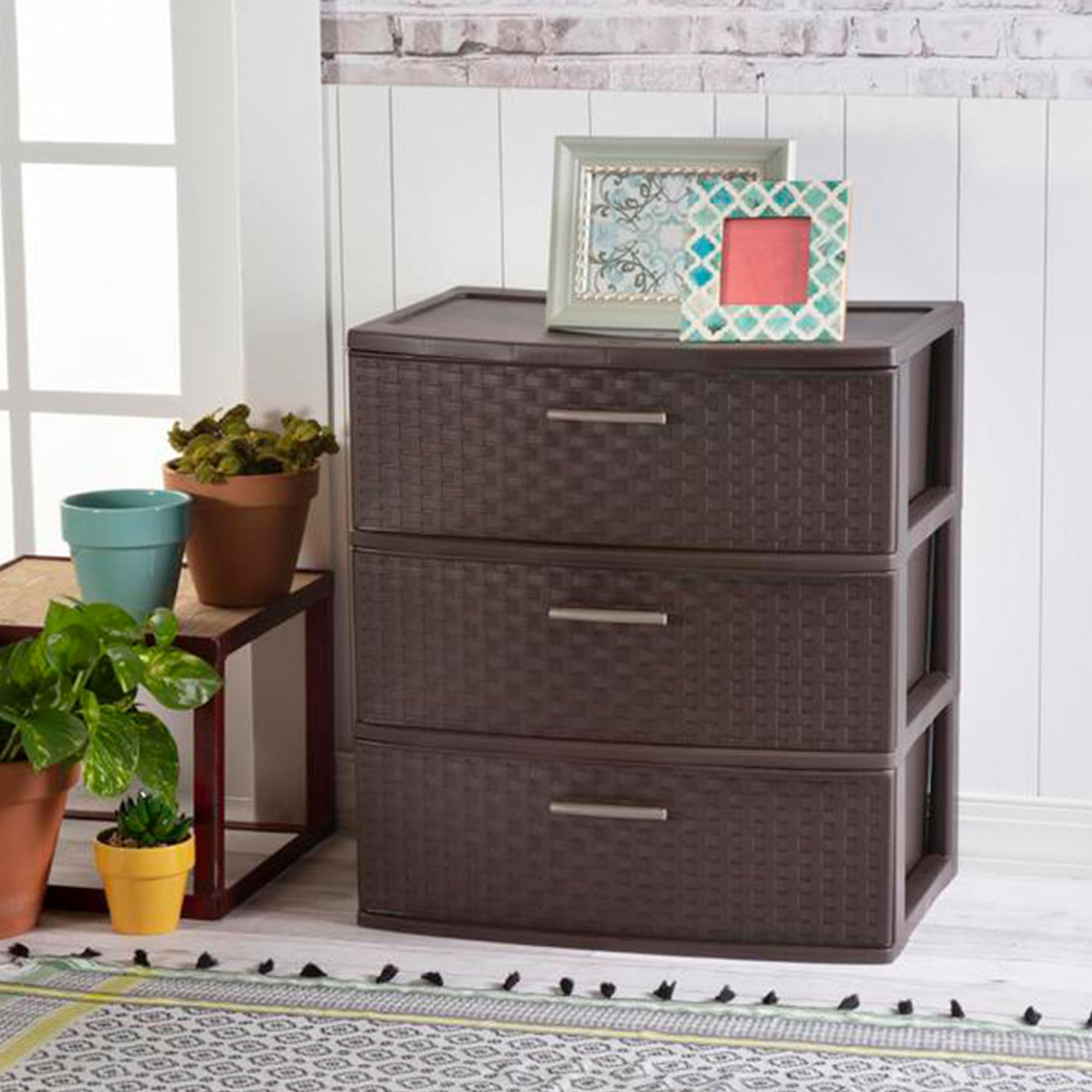 sterilite-3-drawer-wide-storage-tower-espresso image 4