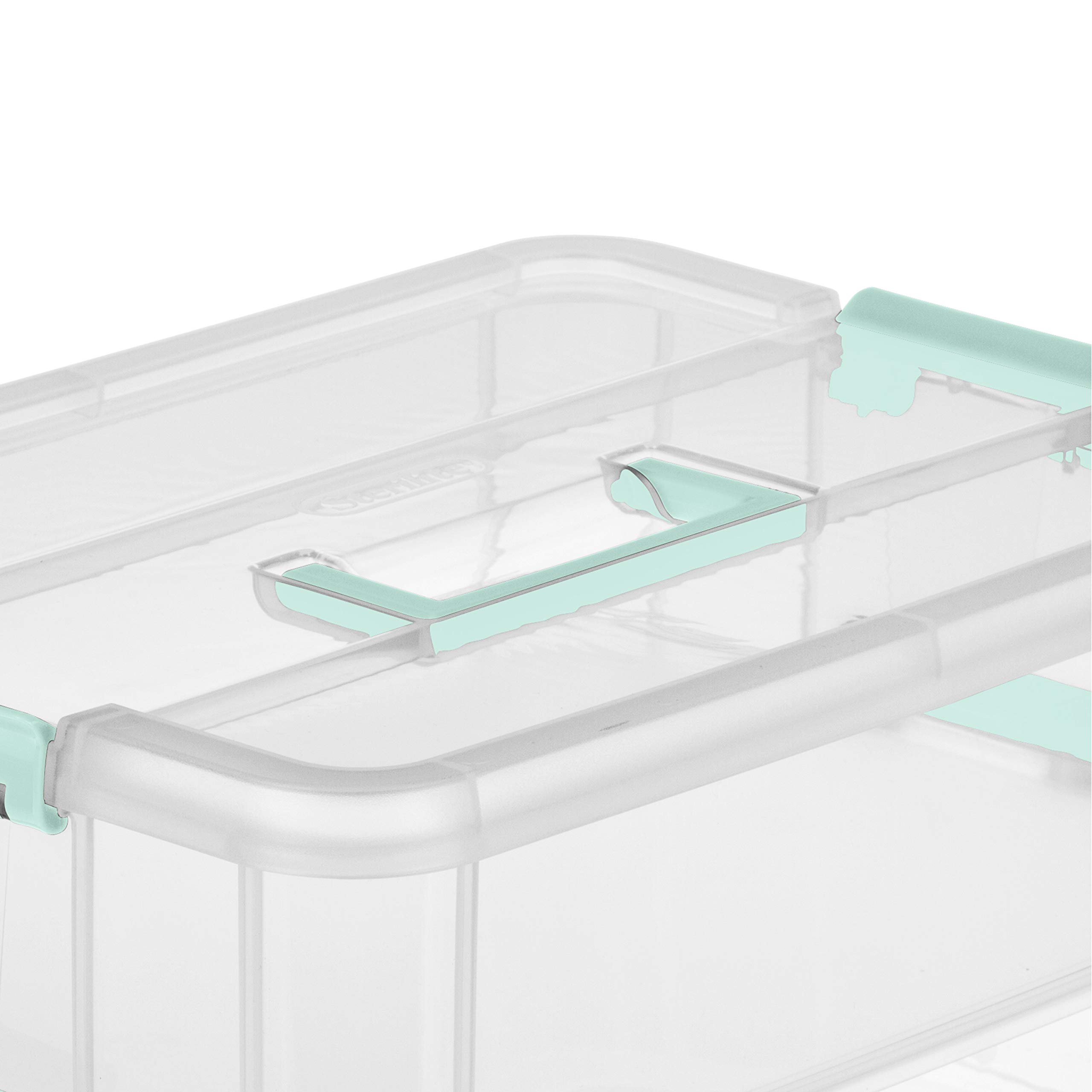sterilite-stack-carry-2-layer-handle-box-4-pack-clear-stackable-storage-bins-wit image 8