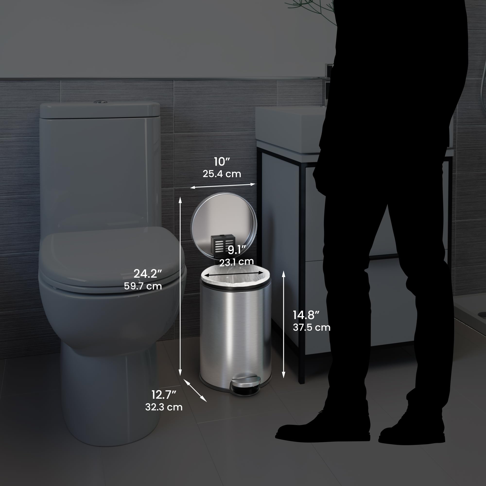 itouchless-softstep-3-2-gallon-stainless-steel-step-trash-can-with-odor-control- image 6