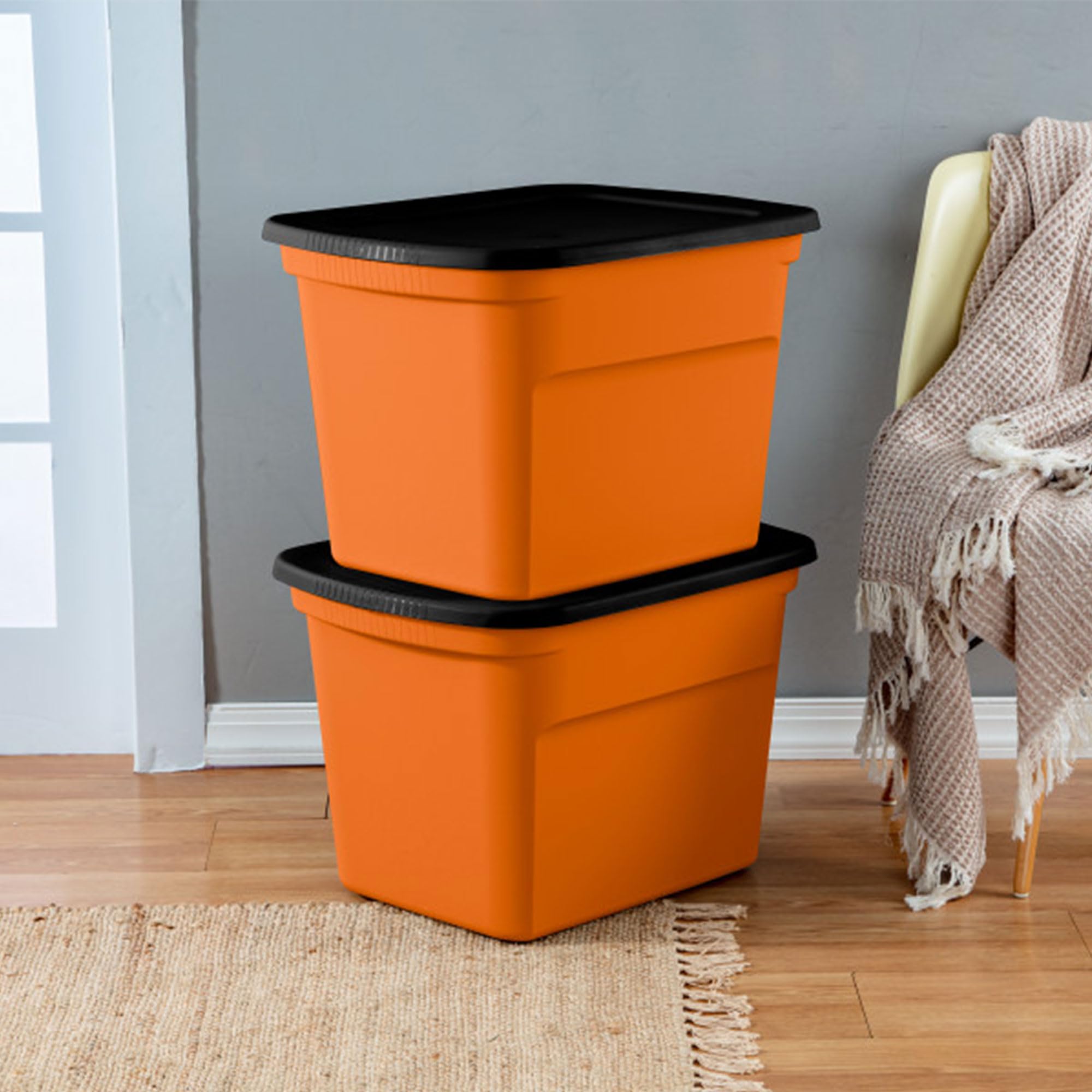 sterilite-18-gal-storage-tote-stackable-bin-with-lid-plastic-container-to-organi image 5