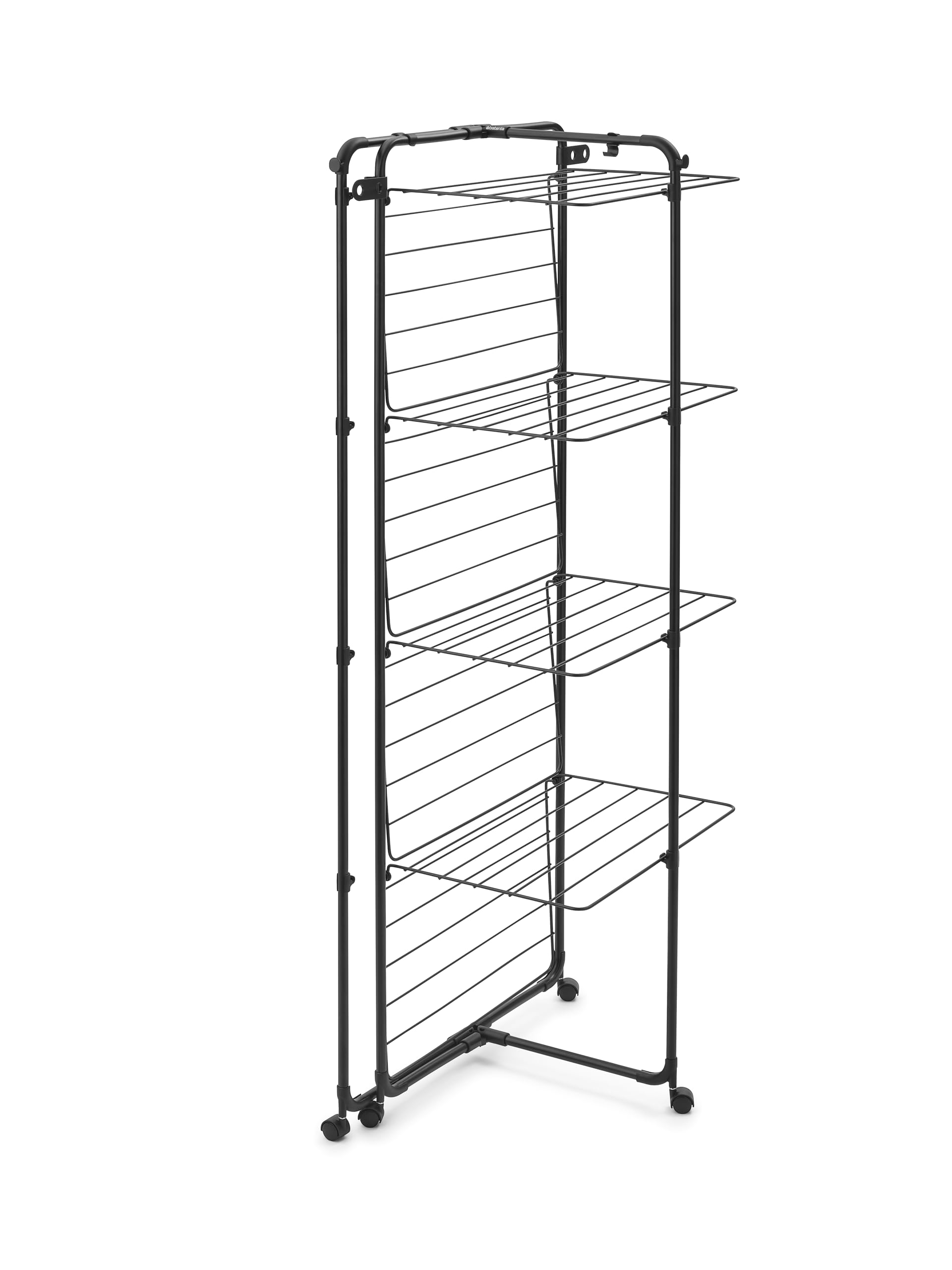 brabantia-hangon-tower-clothes-drying-rack-with-wheels-tall-3-tier-98ft-30m-dryi image 3