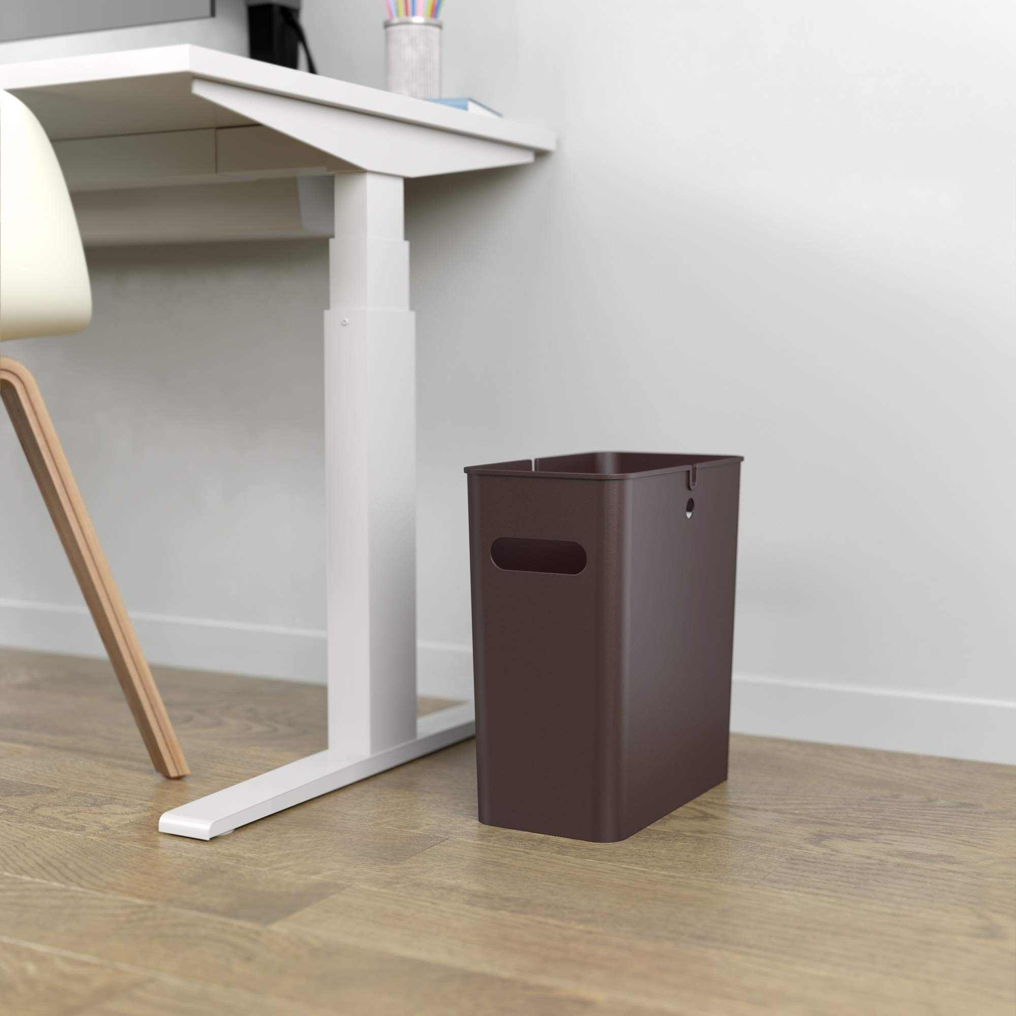 itouchless-slimgiant-4-2-gallon-slim-garbage-can-with-handles-16-liter-plastic-s image 2