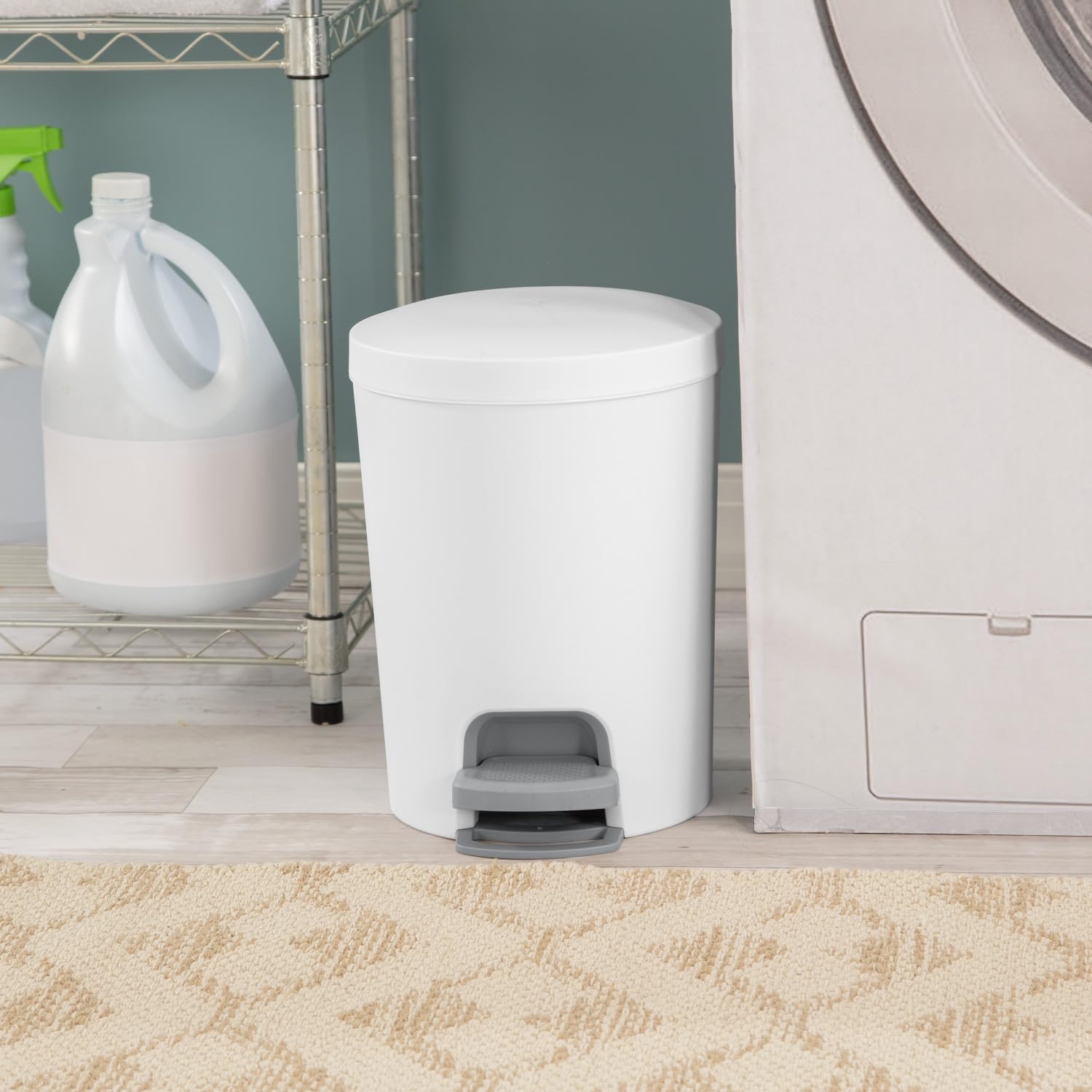 sterilite-1-6-gallon-stepon-wastebasket-with-lid-2-pack-white image 8