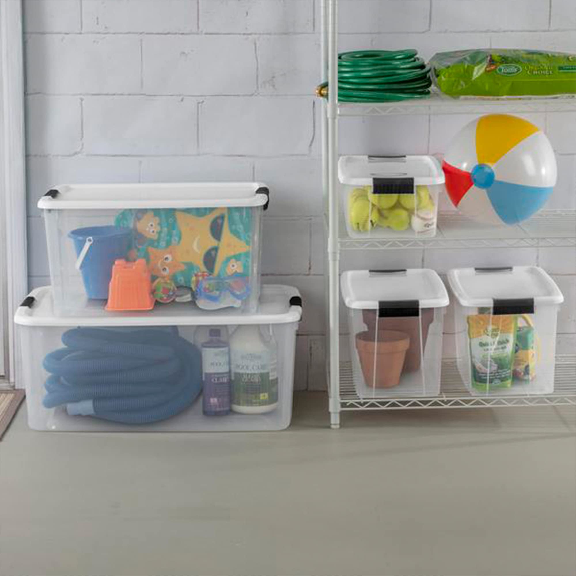 sterilite-116-quart-ultra-clear-plastic-storage-tote-container-with-latching-lid image 6