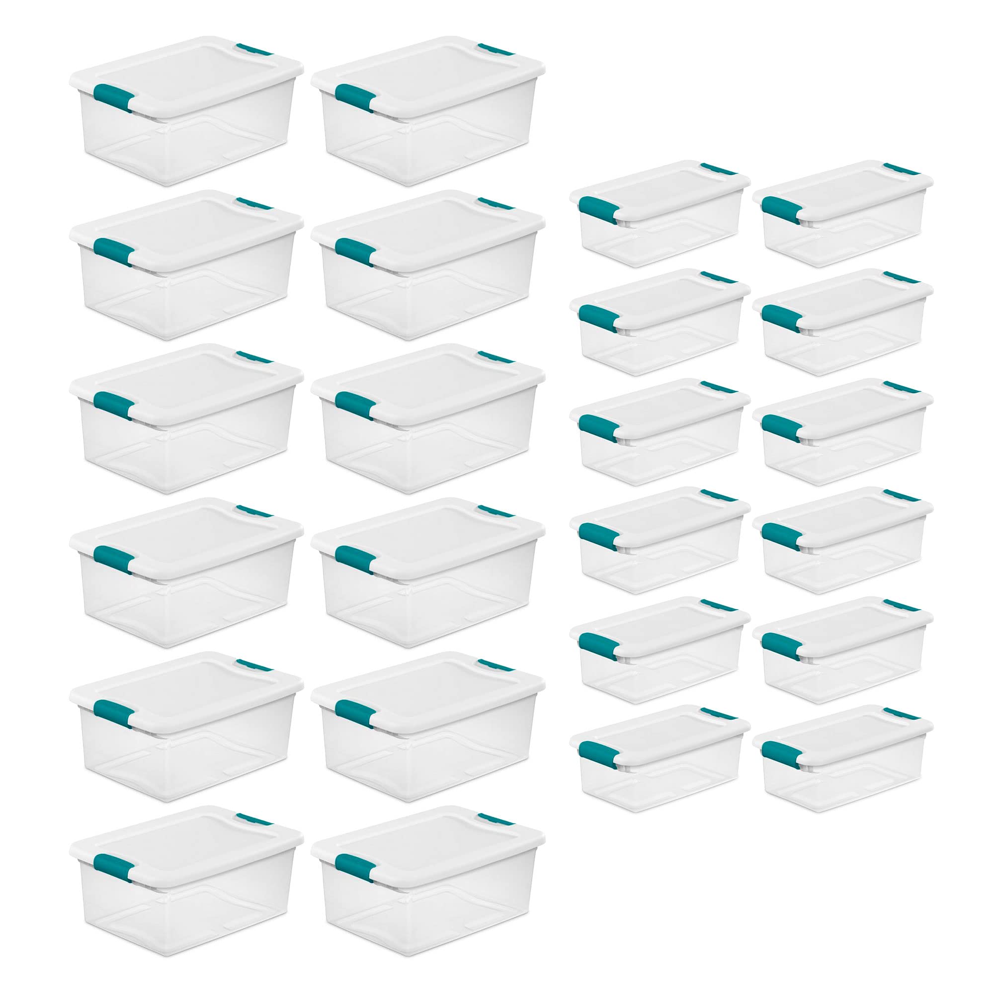 sterilite-stackable-storage-box-bundle-with-latching-lids-12-x-15-qt-12-x-6-qt image 1