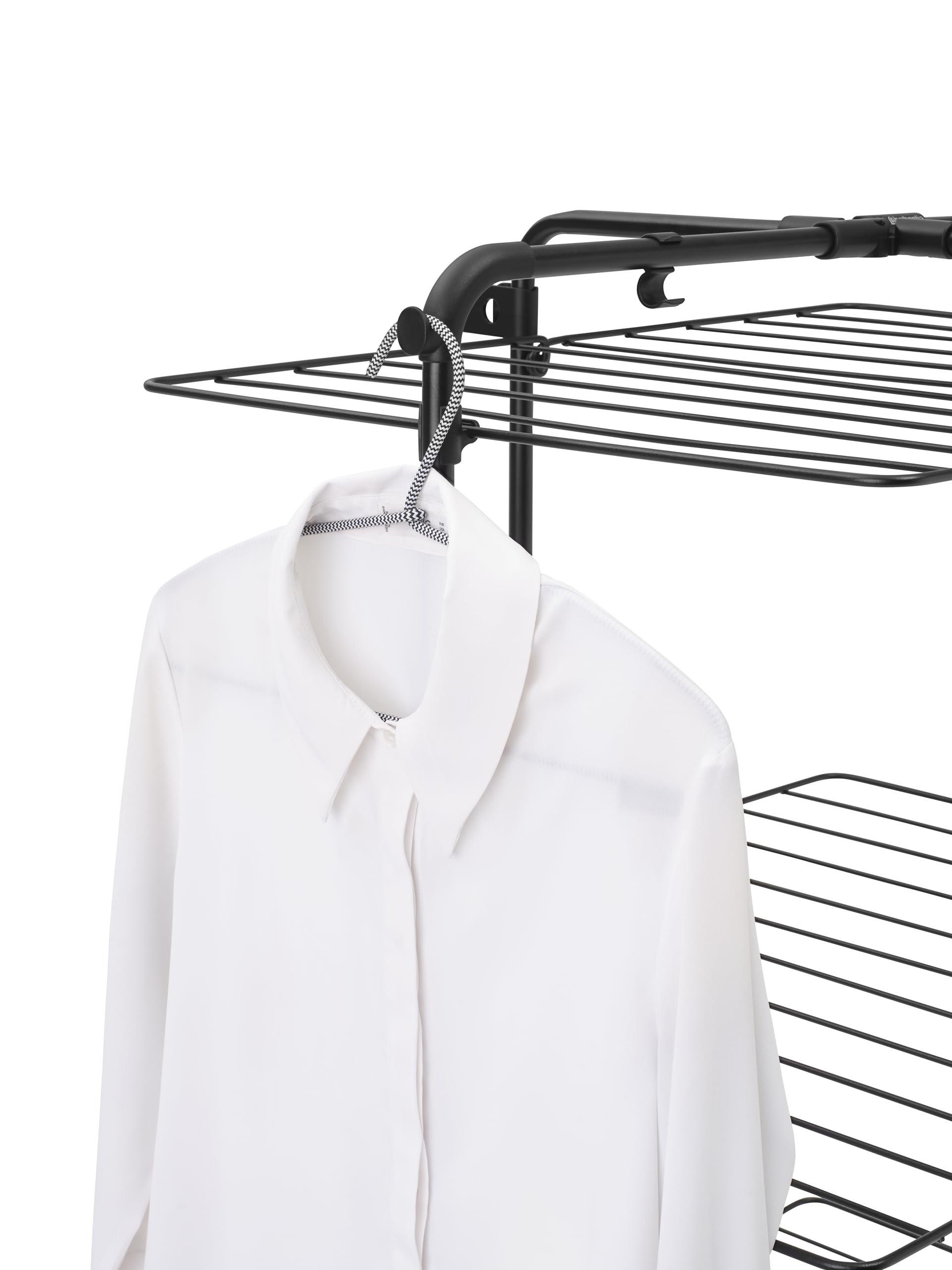 brabantia-hangon-tower-clothes-drying-rack-with-wheels-tall-3-tier-98ft-30m-dryi image 7