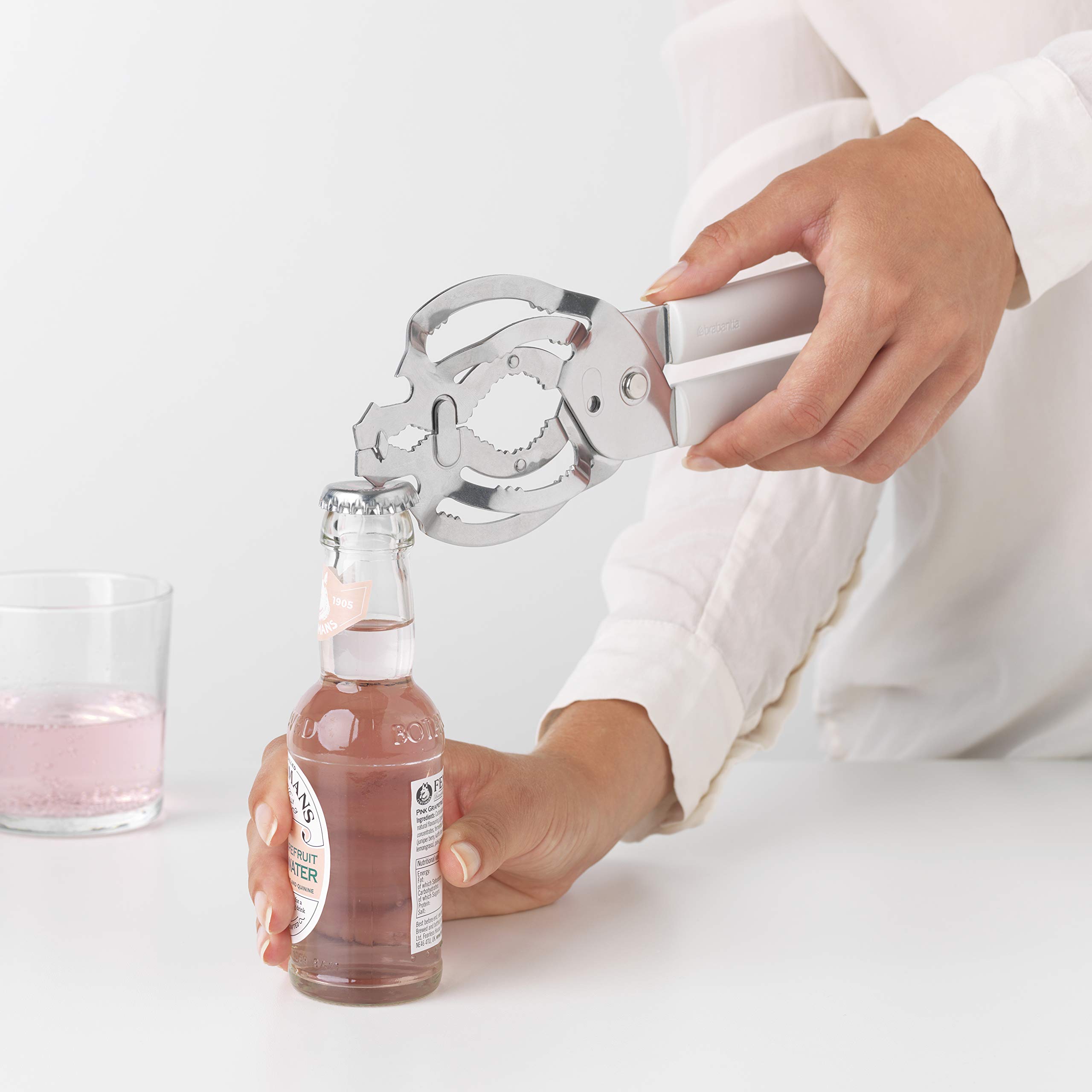 brabantia-tasty-universal-can-jar-bottle-opener-light-grey-opens-caps-and-lids-0 image 2