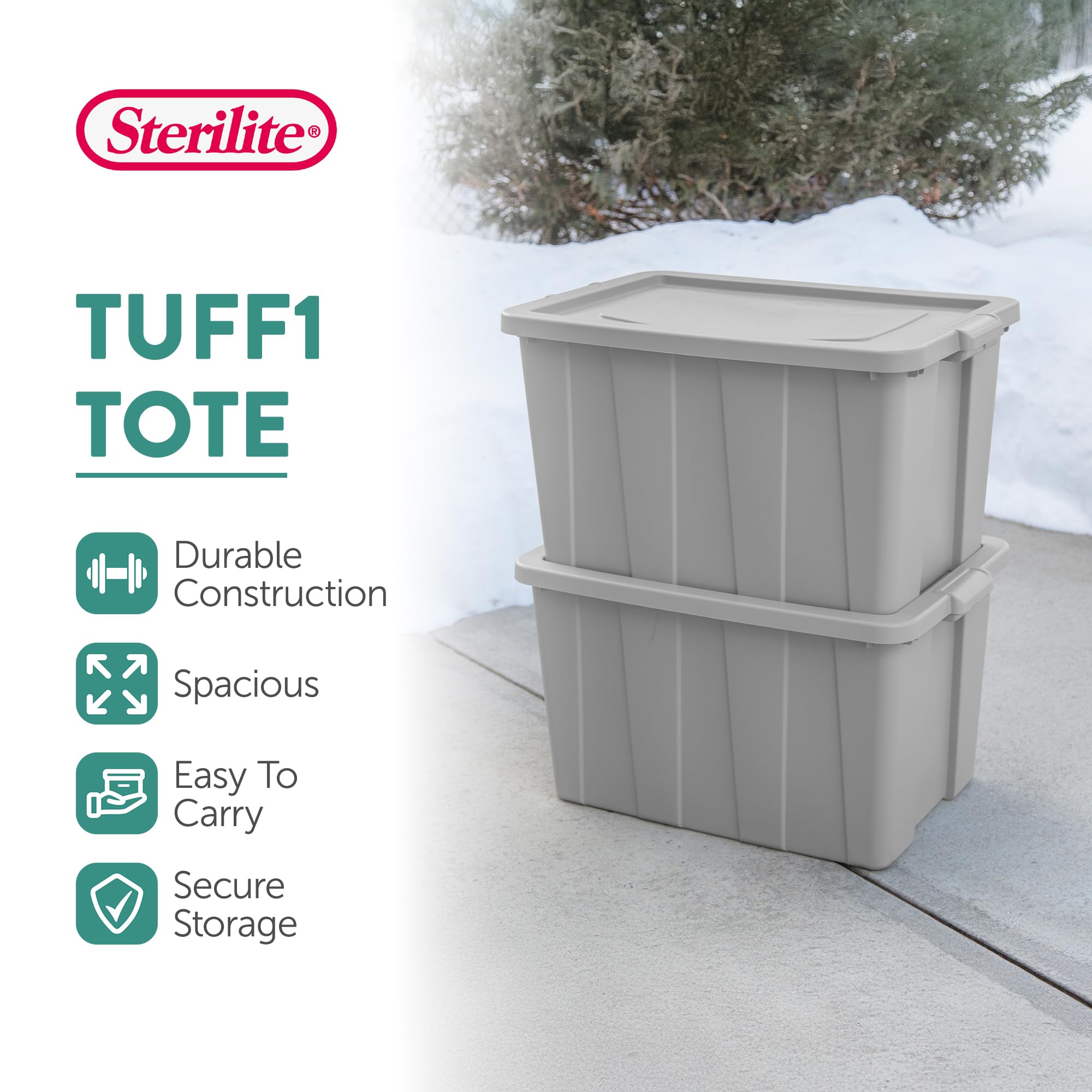 sterilite-tuff1-30-gallon-stackable-storage-tote-with-lid-4-pack image 3
