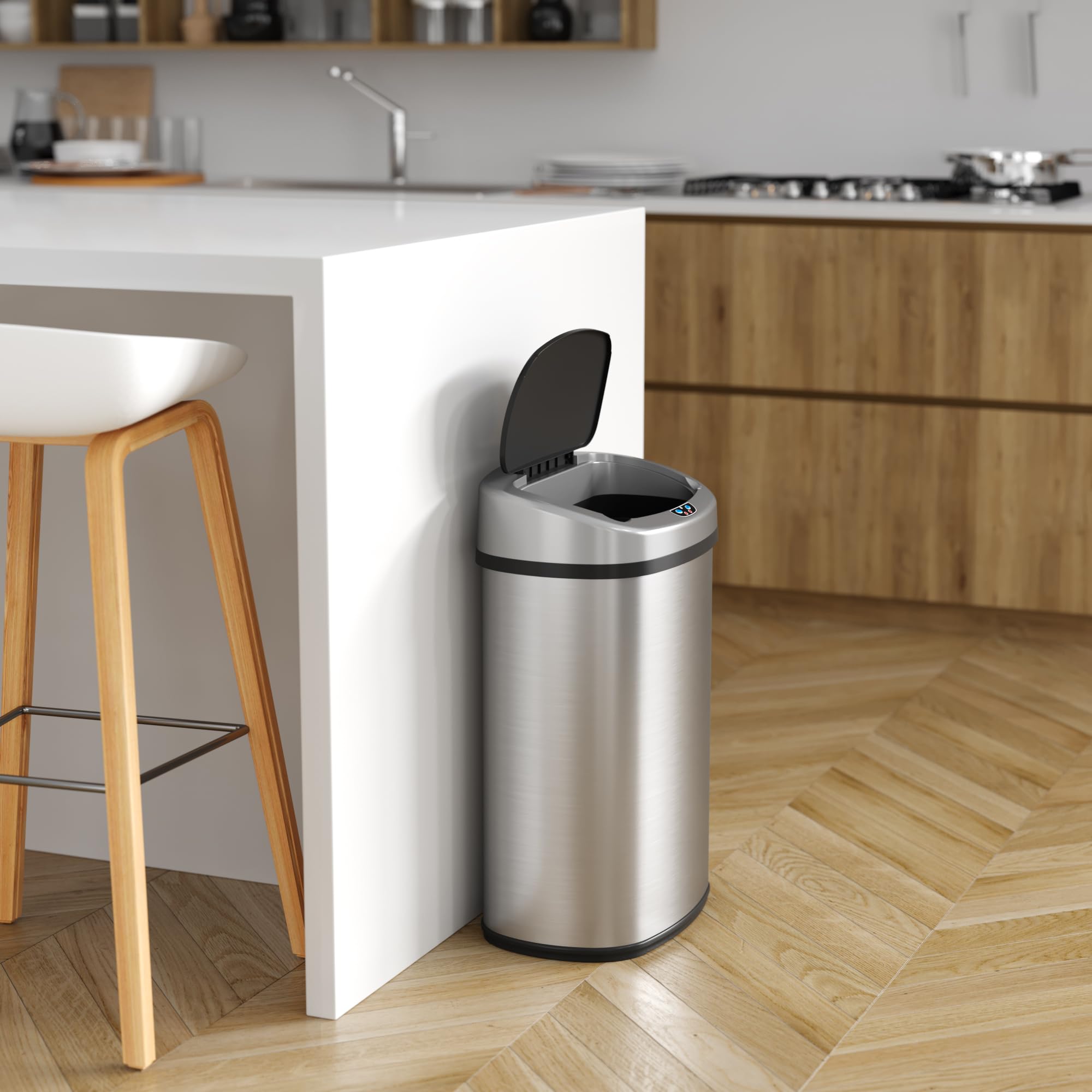 itouchless-sensorcan-50-liter-13-gallon-motion-sensor-trash-can-stainless-steel- image 3